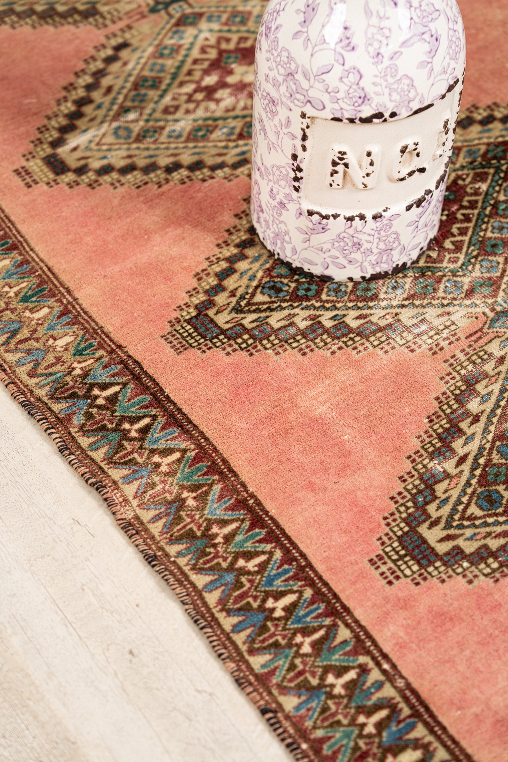 Vintage Lahore Shirvan Rug 4'4" x 2'5"