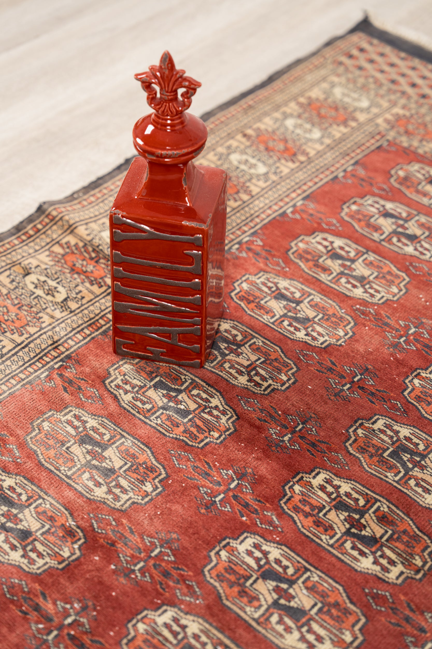 Vintage Kashmiri Tekke Rug 5' x 3'2"