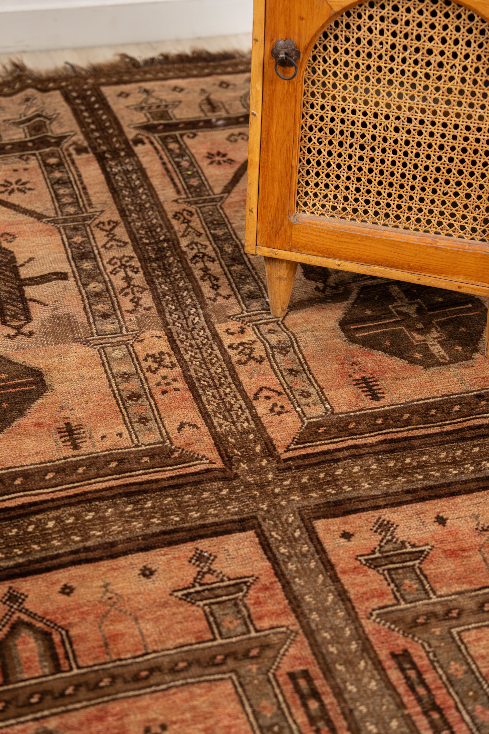 Vintage Turkmen Tribal Rug 8'x 5'