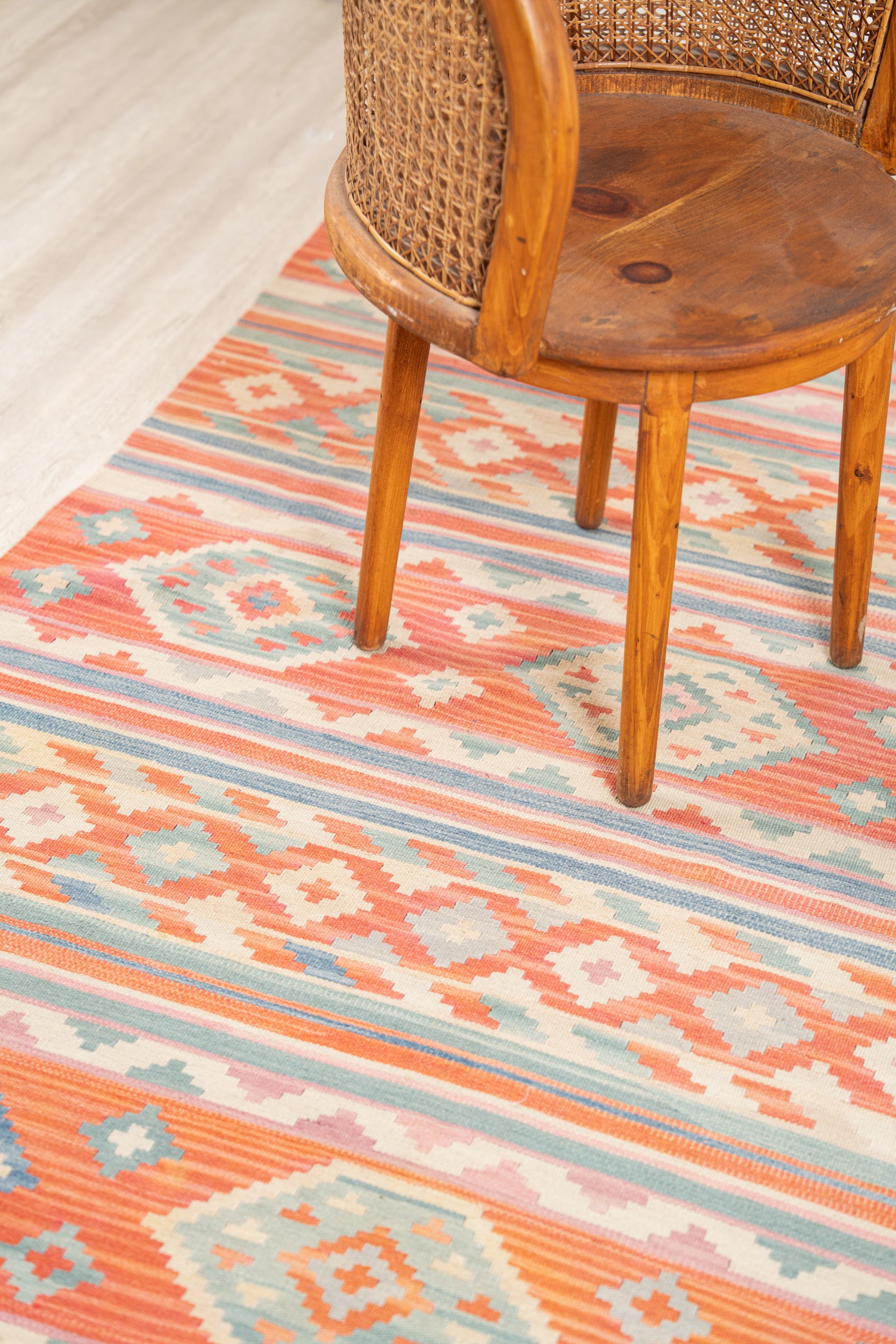 Vintage Turkish Wool Kilim 6'x 4'