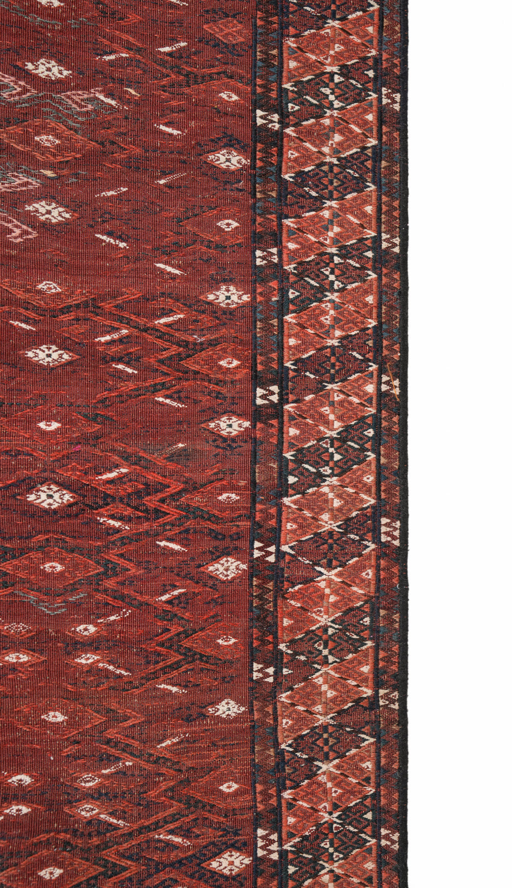 Antique Turkmen Soumak  11' x 7'4"