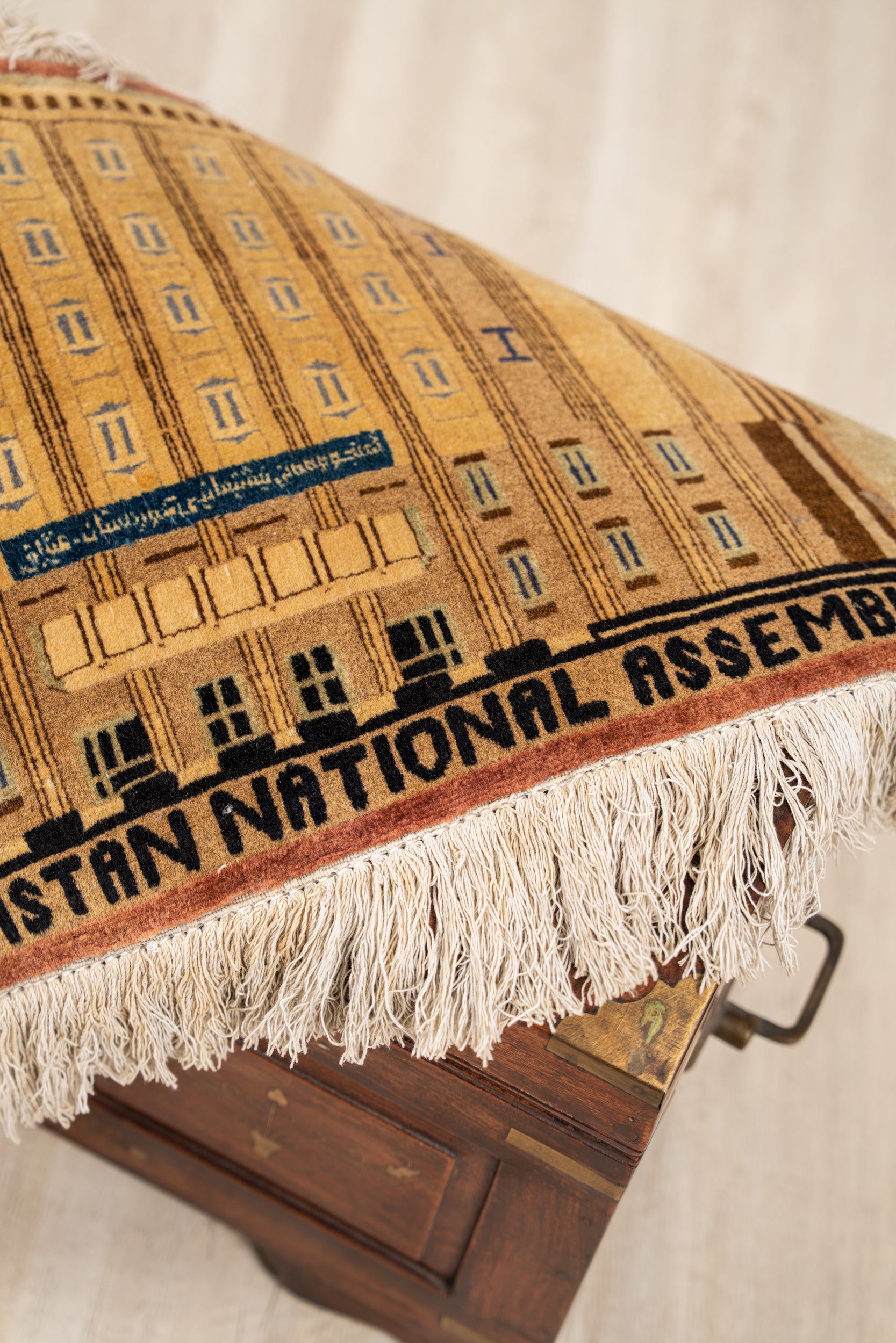 Vintage Kurd pictorial rug 2'4" x 1'5"