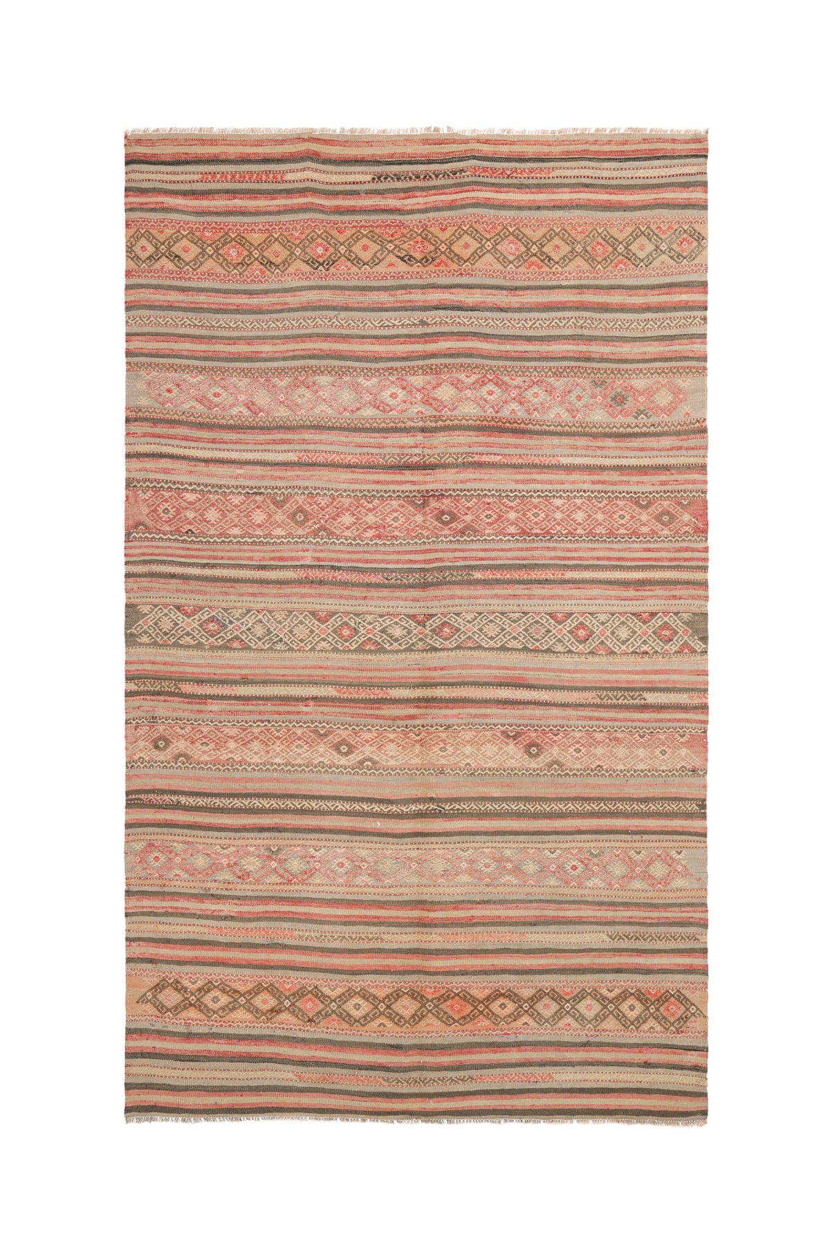 Vintage Turkish Denizli Kilim 8'2" x 4'9"