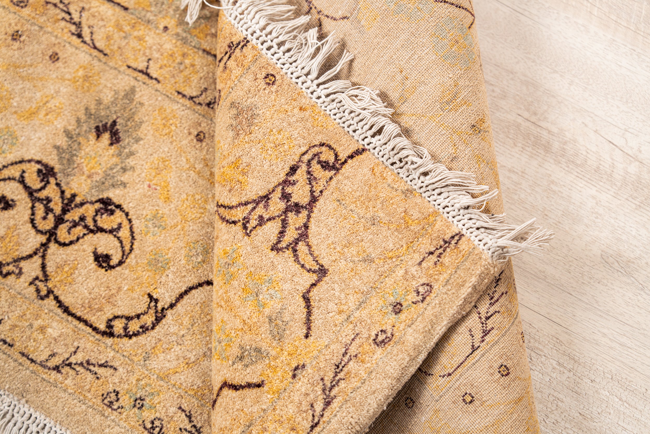 Vintage Pakistani fragment Rug 5'7" x 2'7"