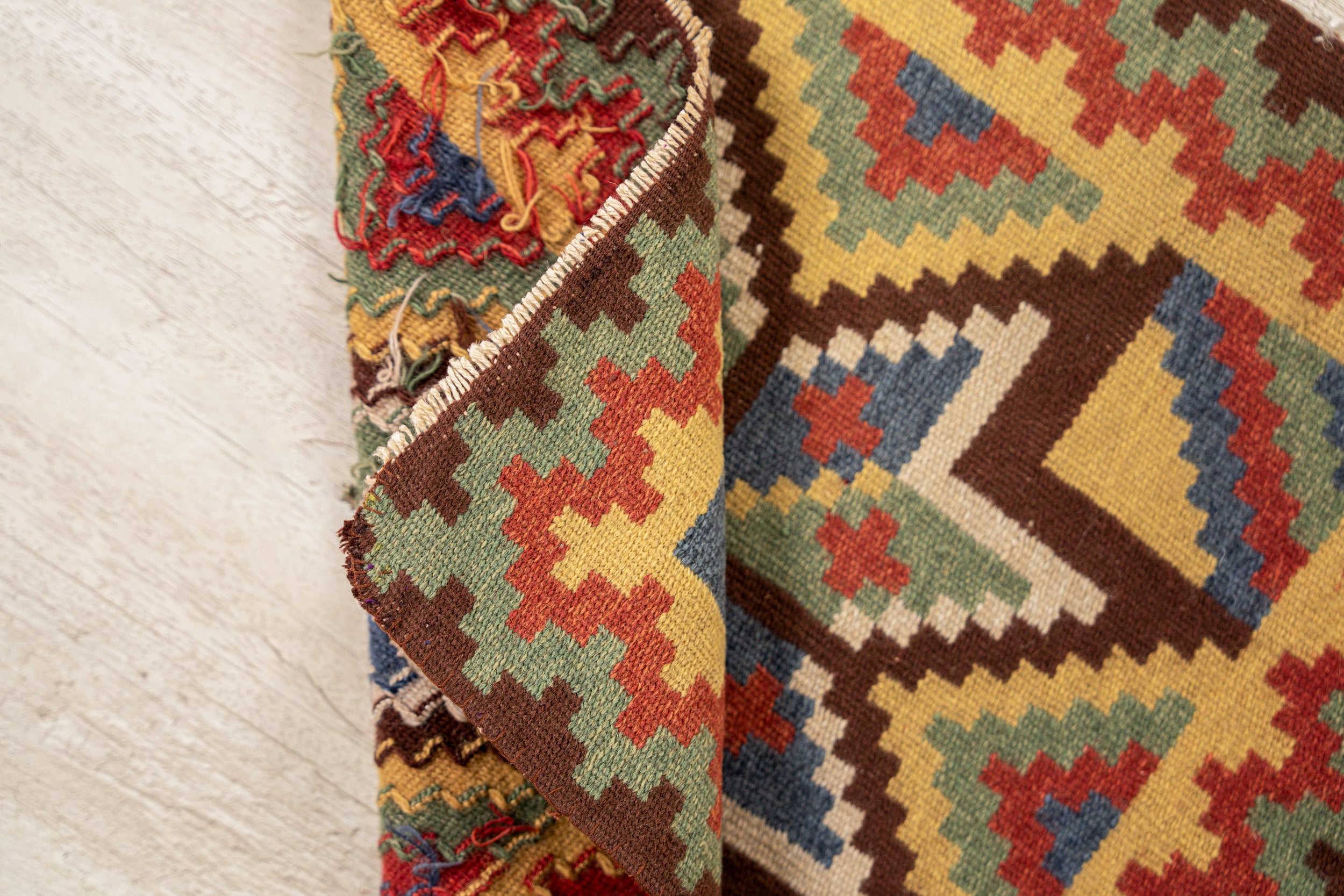 Antique Scandanavian Table Textile 1'5" x 1'5"