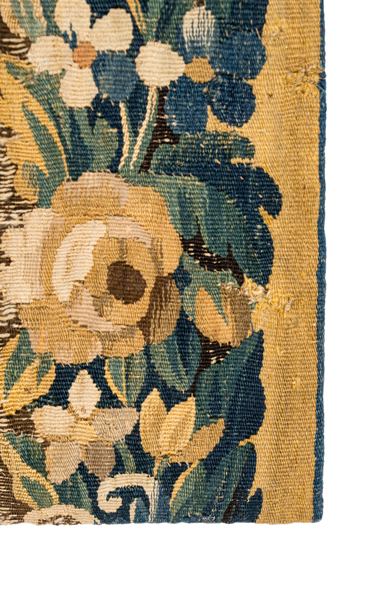 Antique Brussels Tapestry fragment 4' X 8"