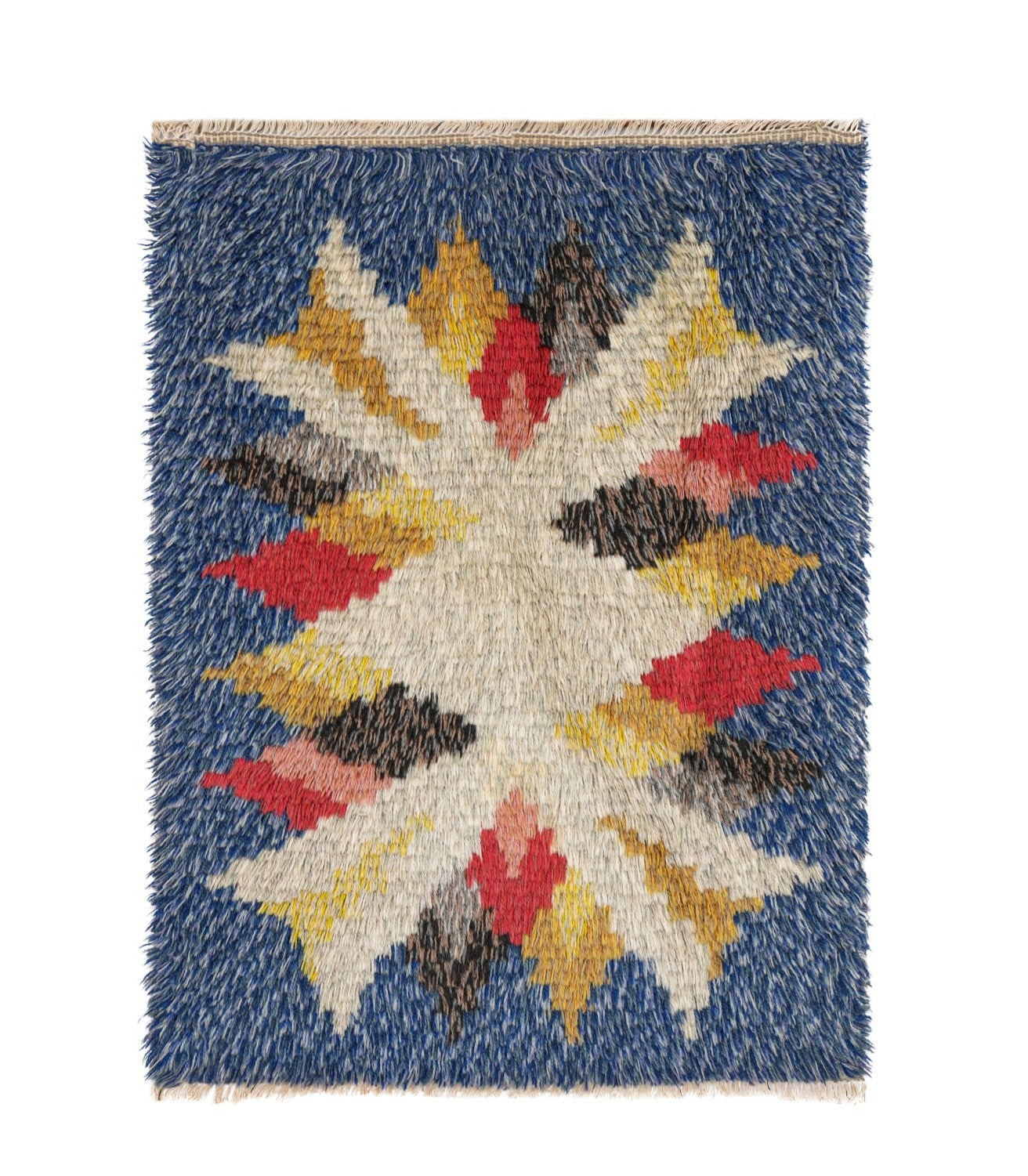 Vintage Scandinavian Rya Rug 3'3" x 2'5"