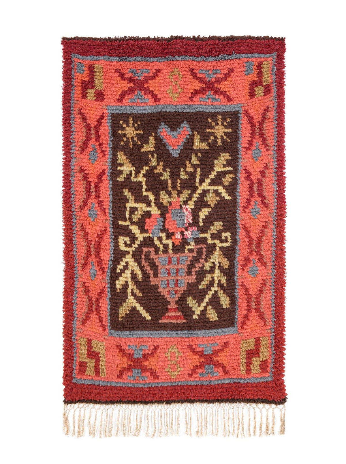 Swedish Rya Rug vintage Scandinavian Rya Rug 4'6