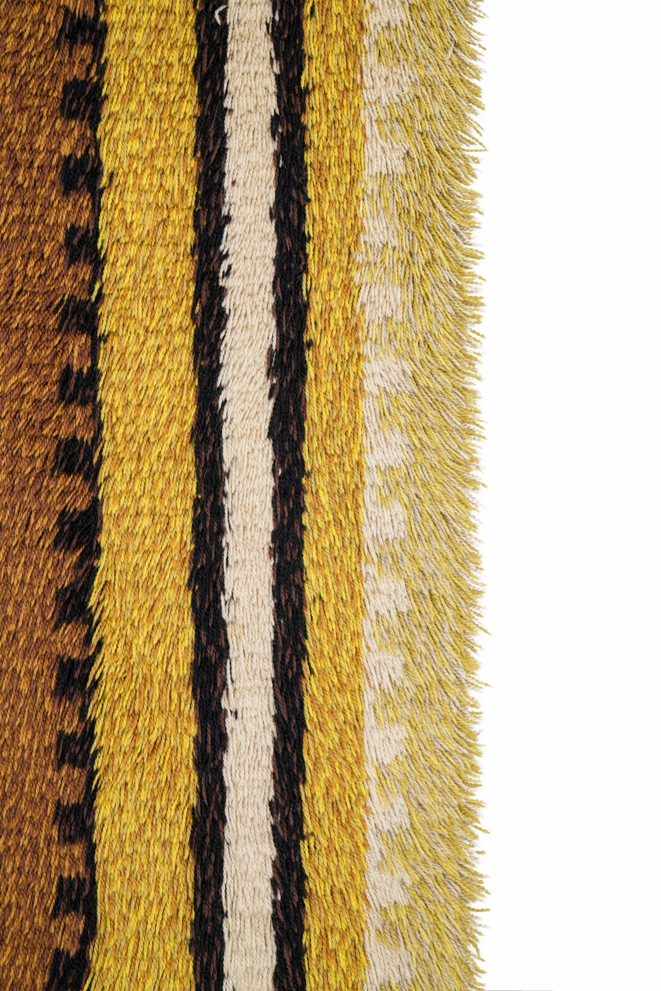 Vintage Scandinavian Rya Rug 4'10" x 2'6"