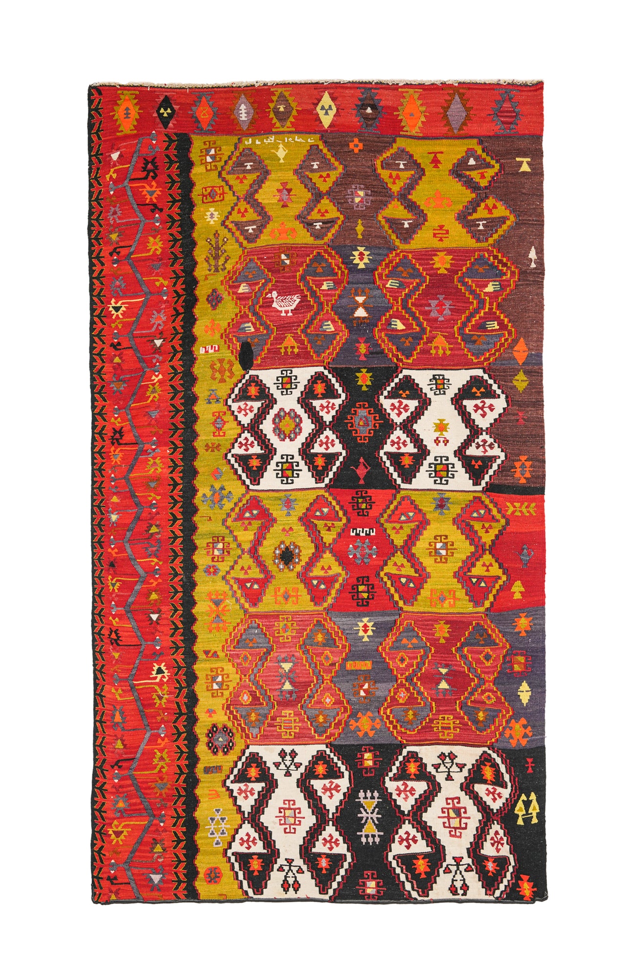 Vintage Anatolian Emirdag Kilim 8'1" x 4'5"