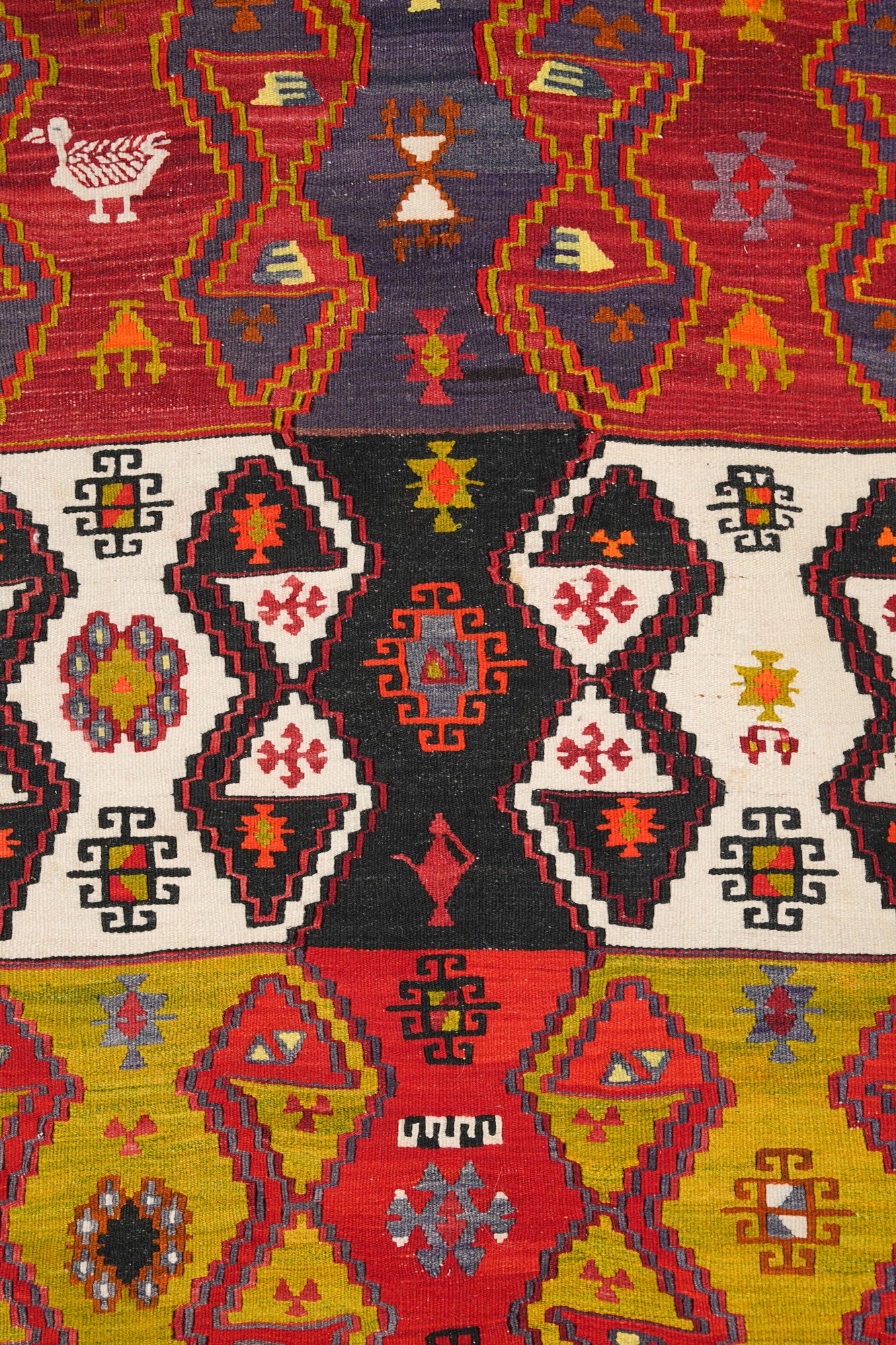 Vintage Anatolian Emirdag Kilim 8'1" x 4'5"