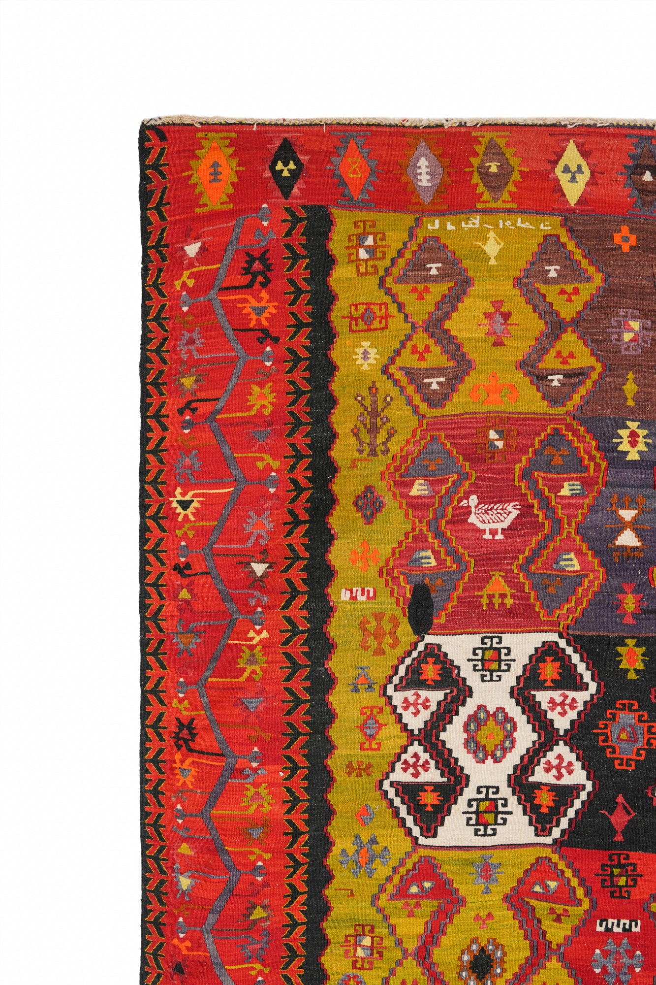 Vintage Anatolian Emirdag Kilim 8'1" x 4'5"