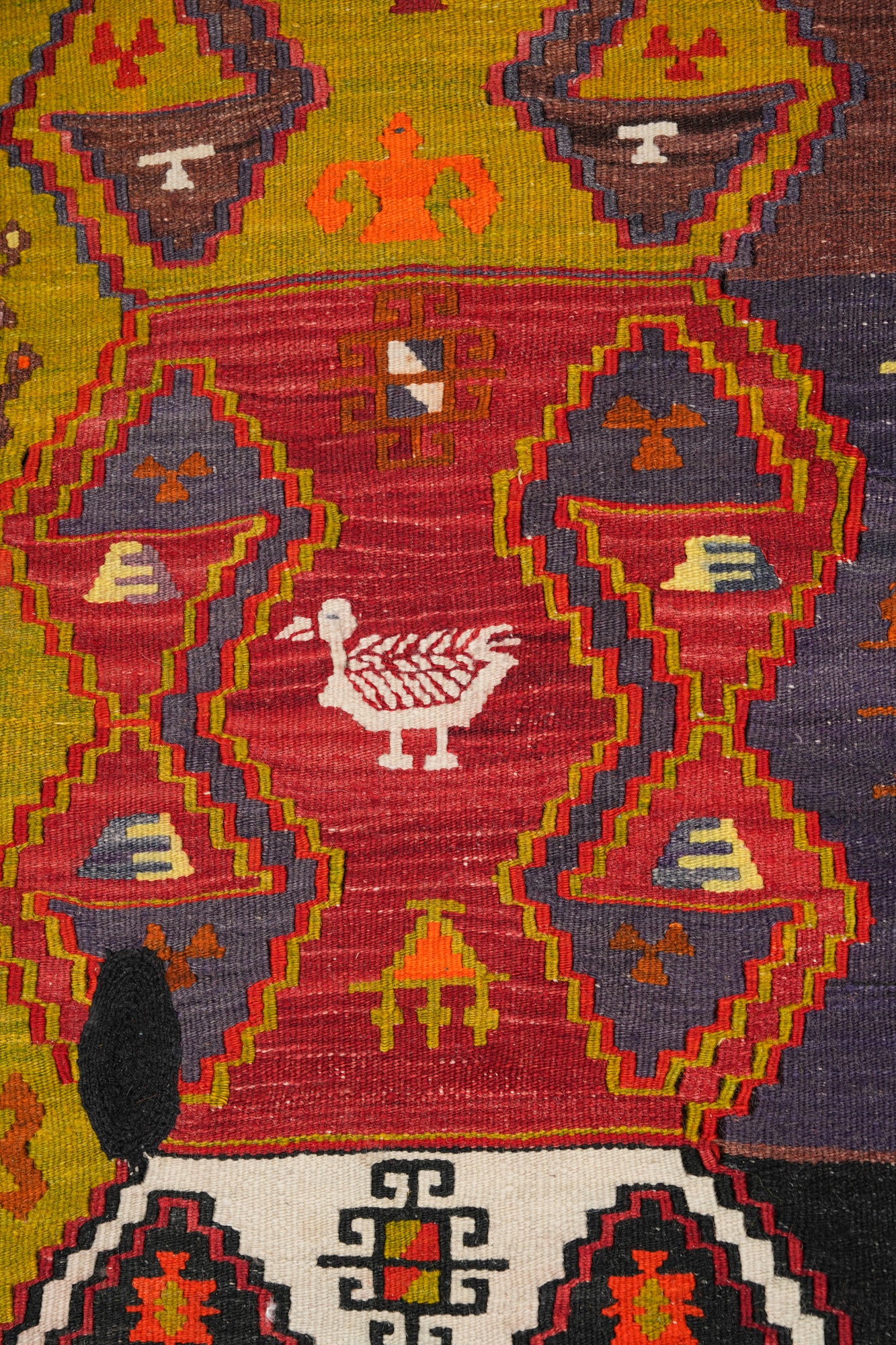 Vintage Anatolian Emirdag Kilim 8'1" x 4'5"