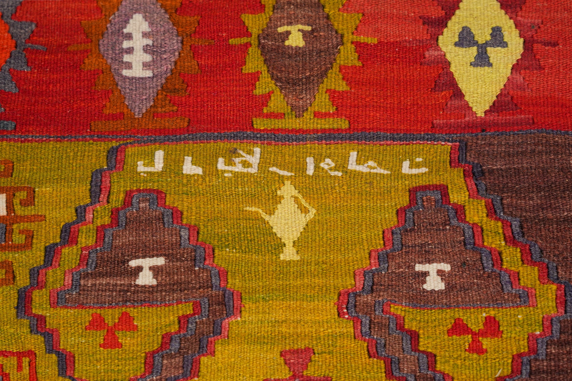 Vintage Anatolian Emirdag Kilim 8'1" x 4'5"