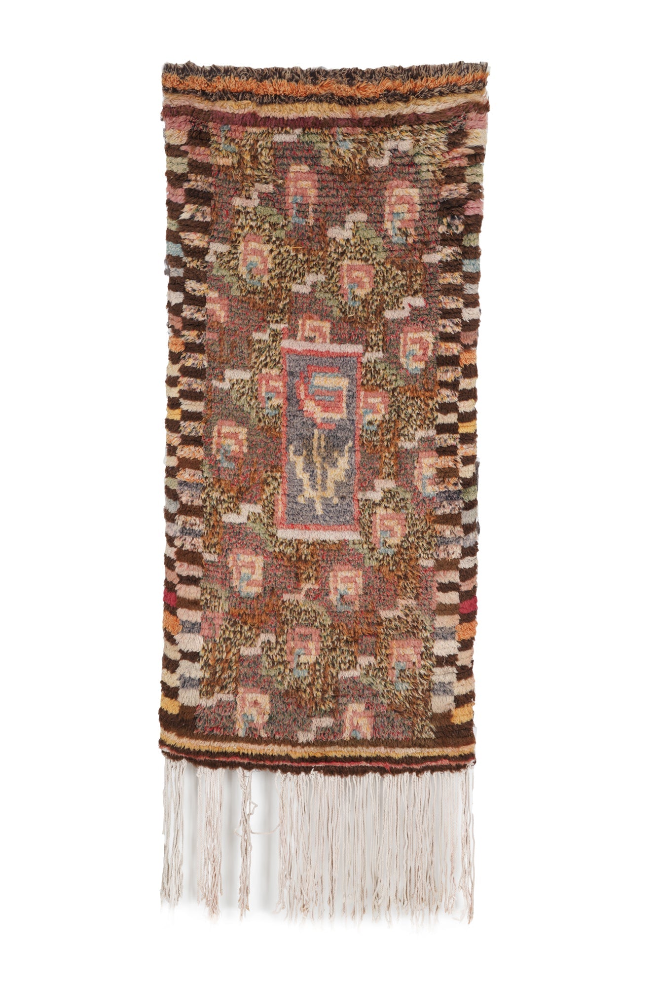 Vintage Scandinavian Rya Rug 3'5" x 1'7"