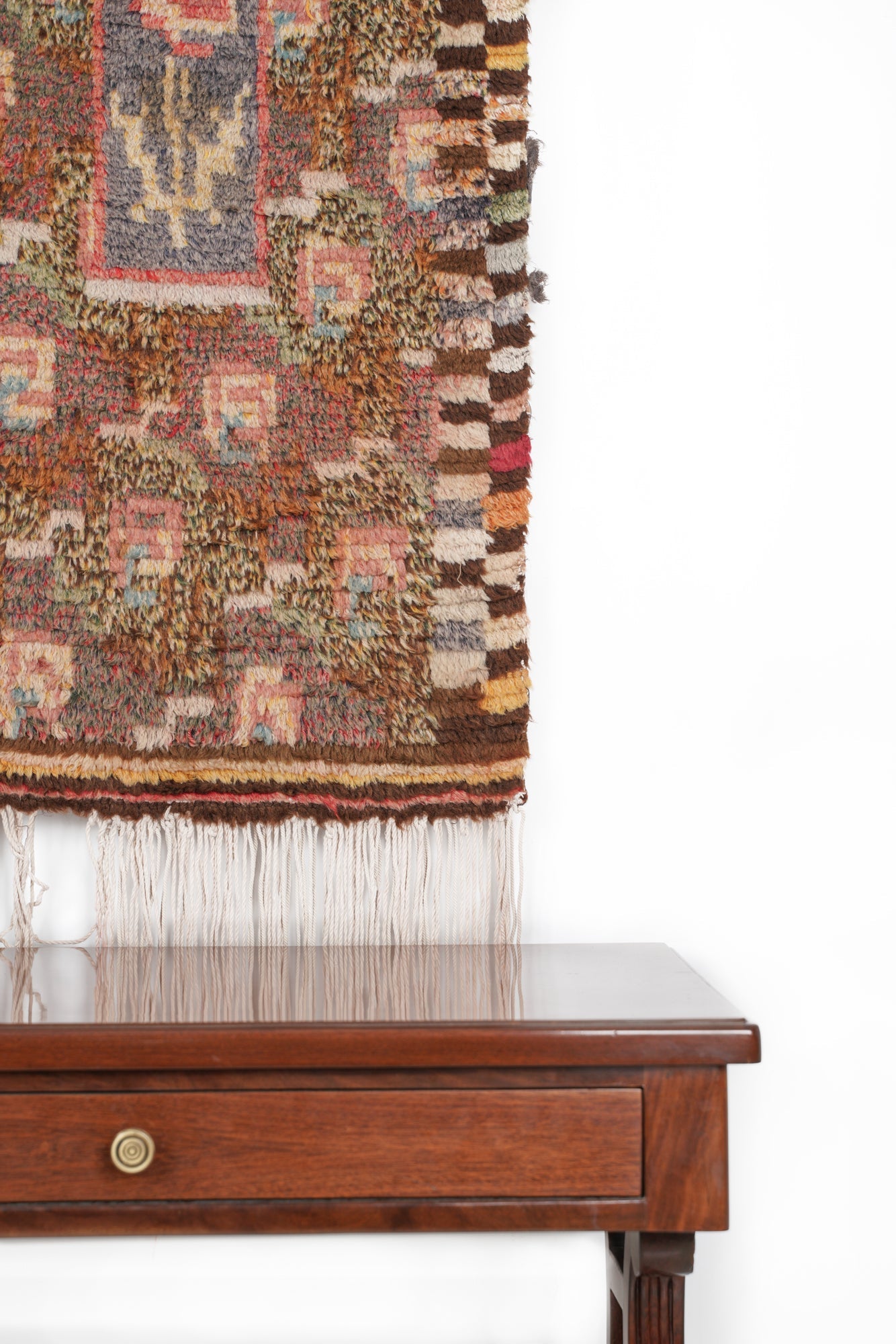 Vintage Scandinavian Rya Rug 3'5" x 1'7"