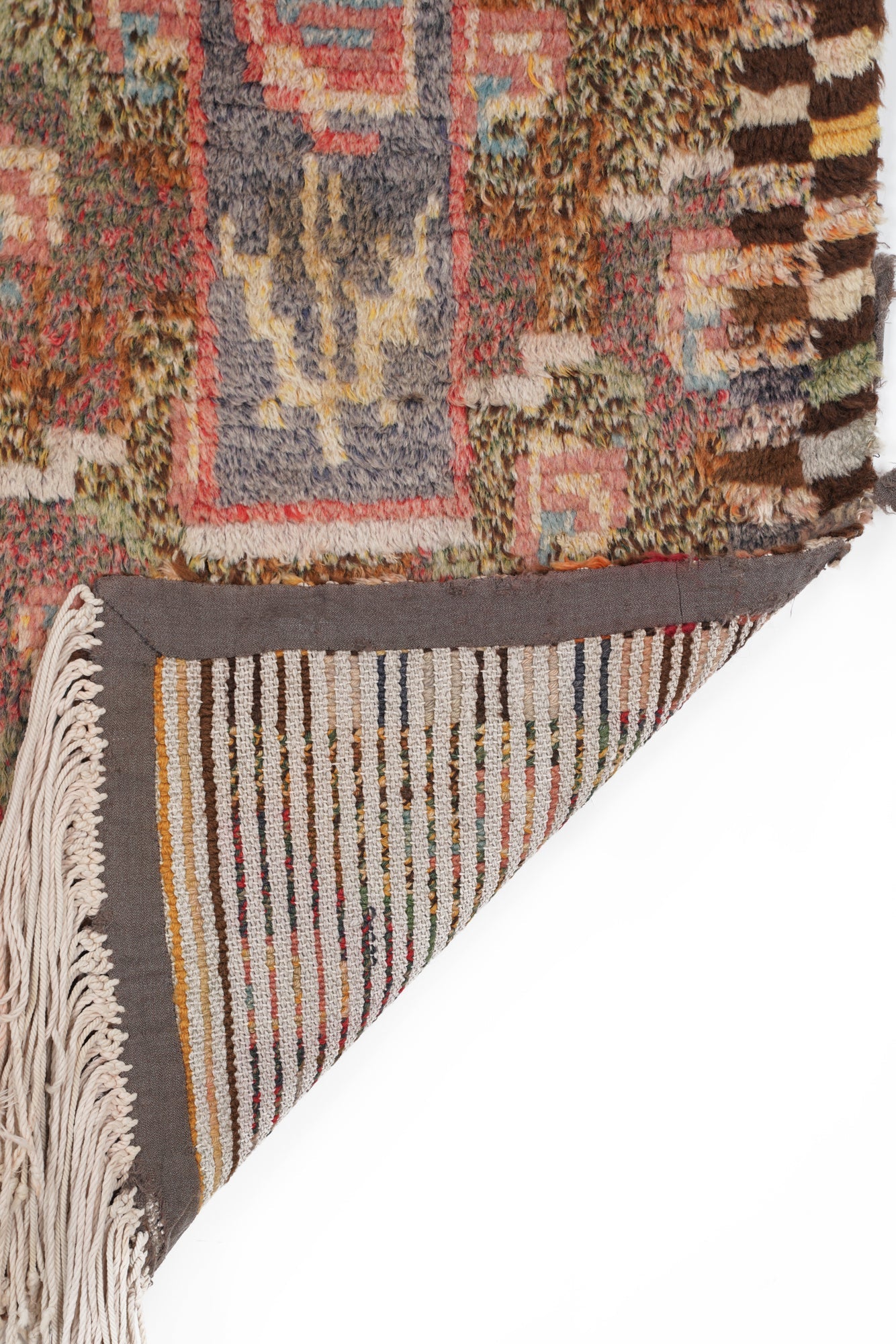 Vintage Scandinavian Rya Rug 3'5" x 1'7"