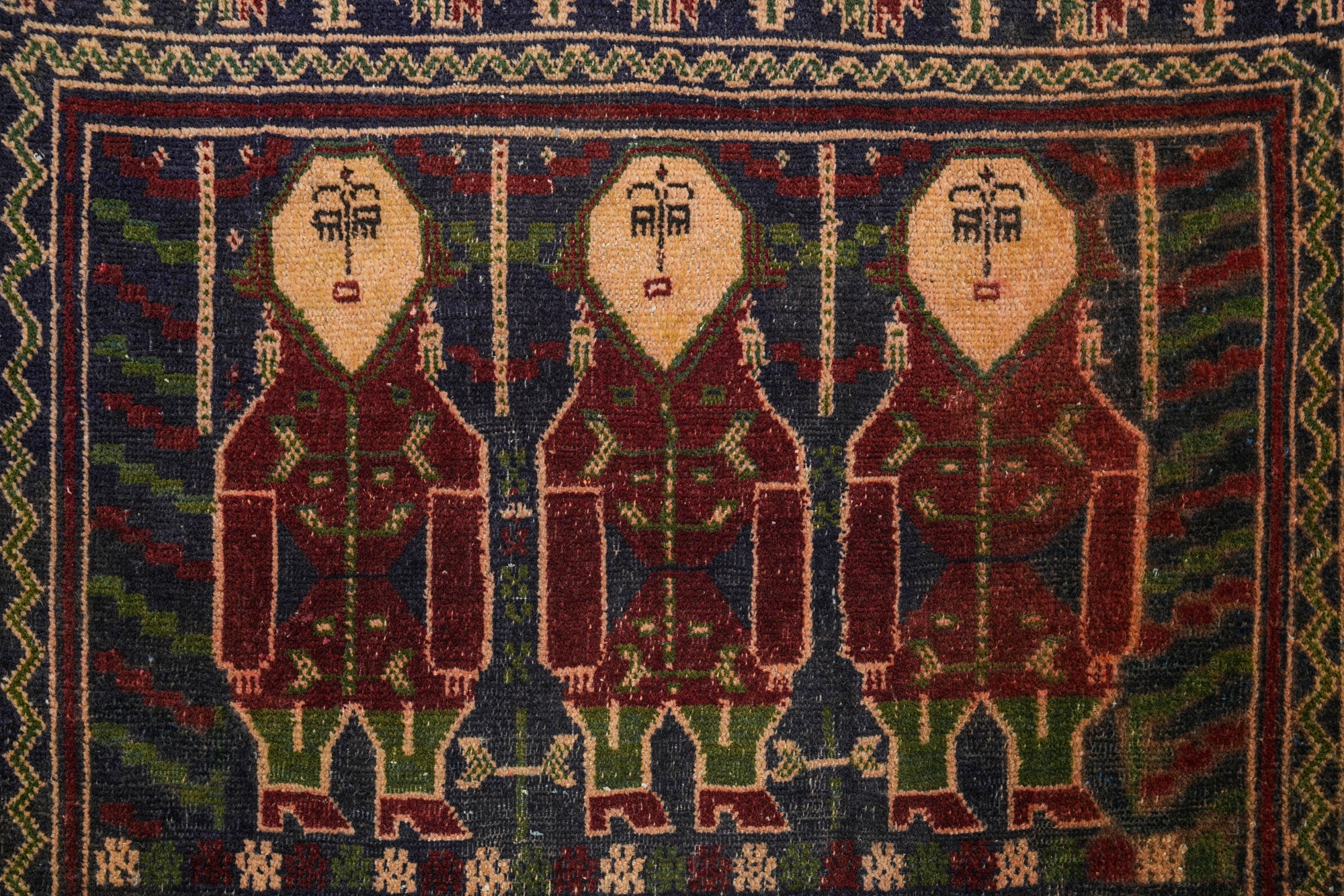 Vintage Balouch Rug 5'8" x 3'7"