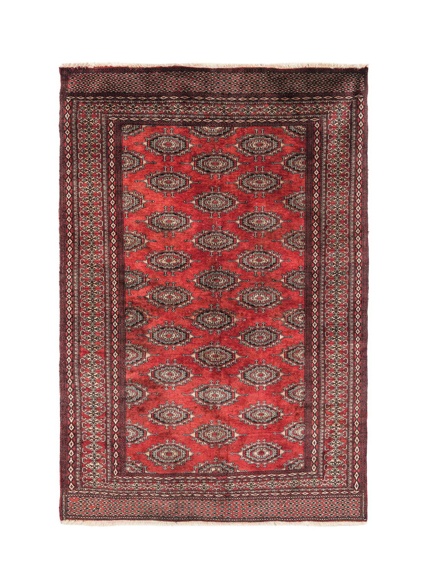 Vintage Pakistani Bokhara Rug 6' x 4'2"