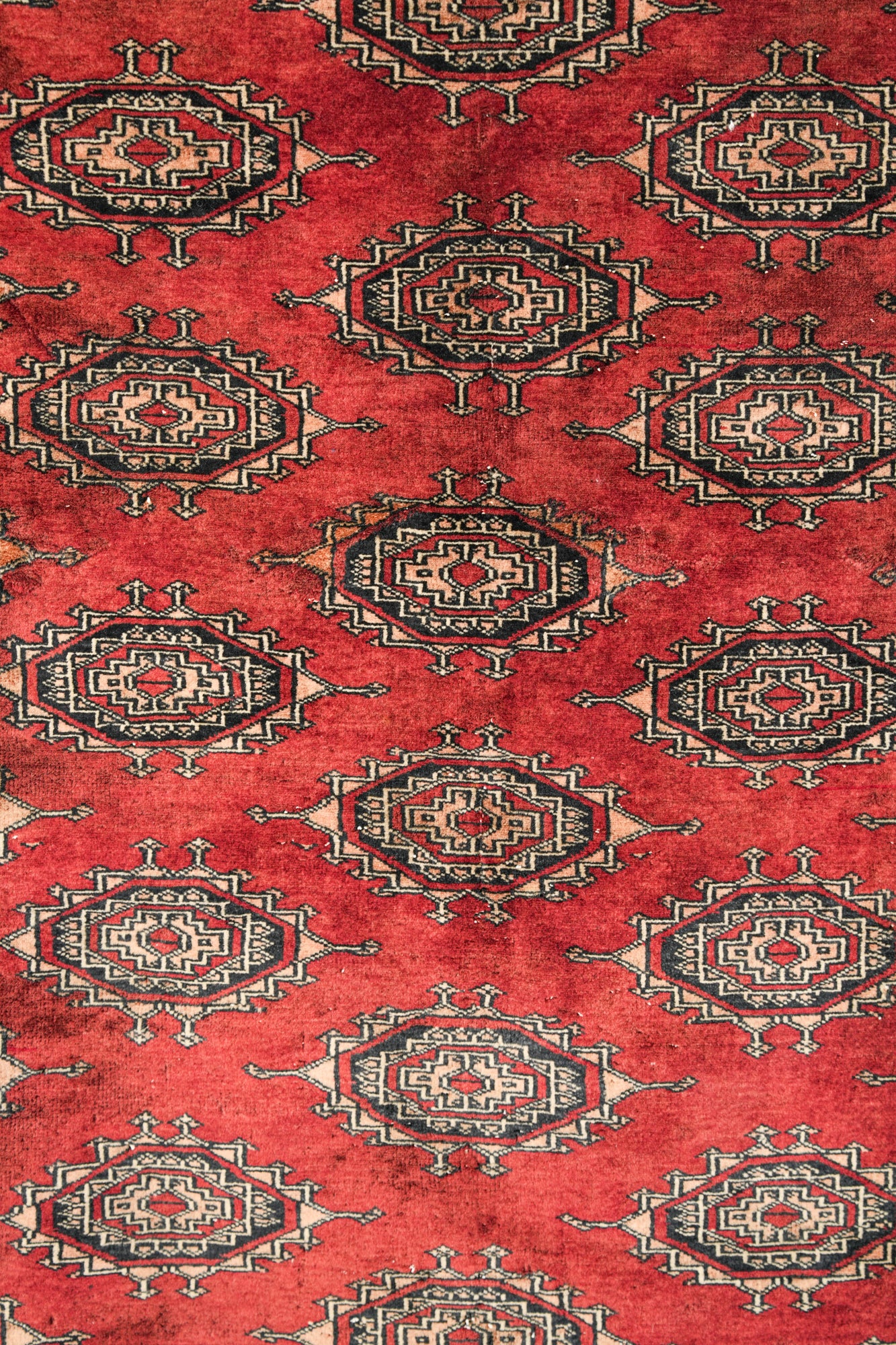 Vintage Pakistani Bokhara Rug 6' x 4'2"