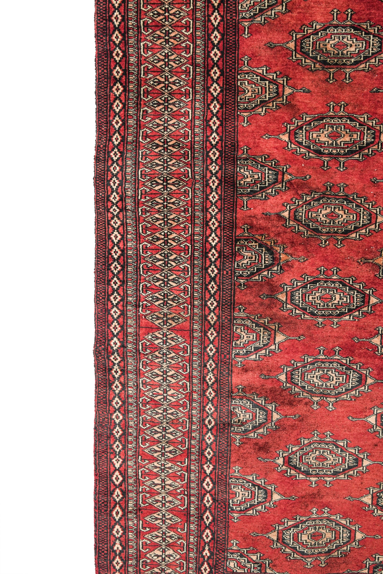 Vintage Pakistani Bokhara Rug 6' x 4'2"