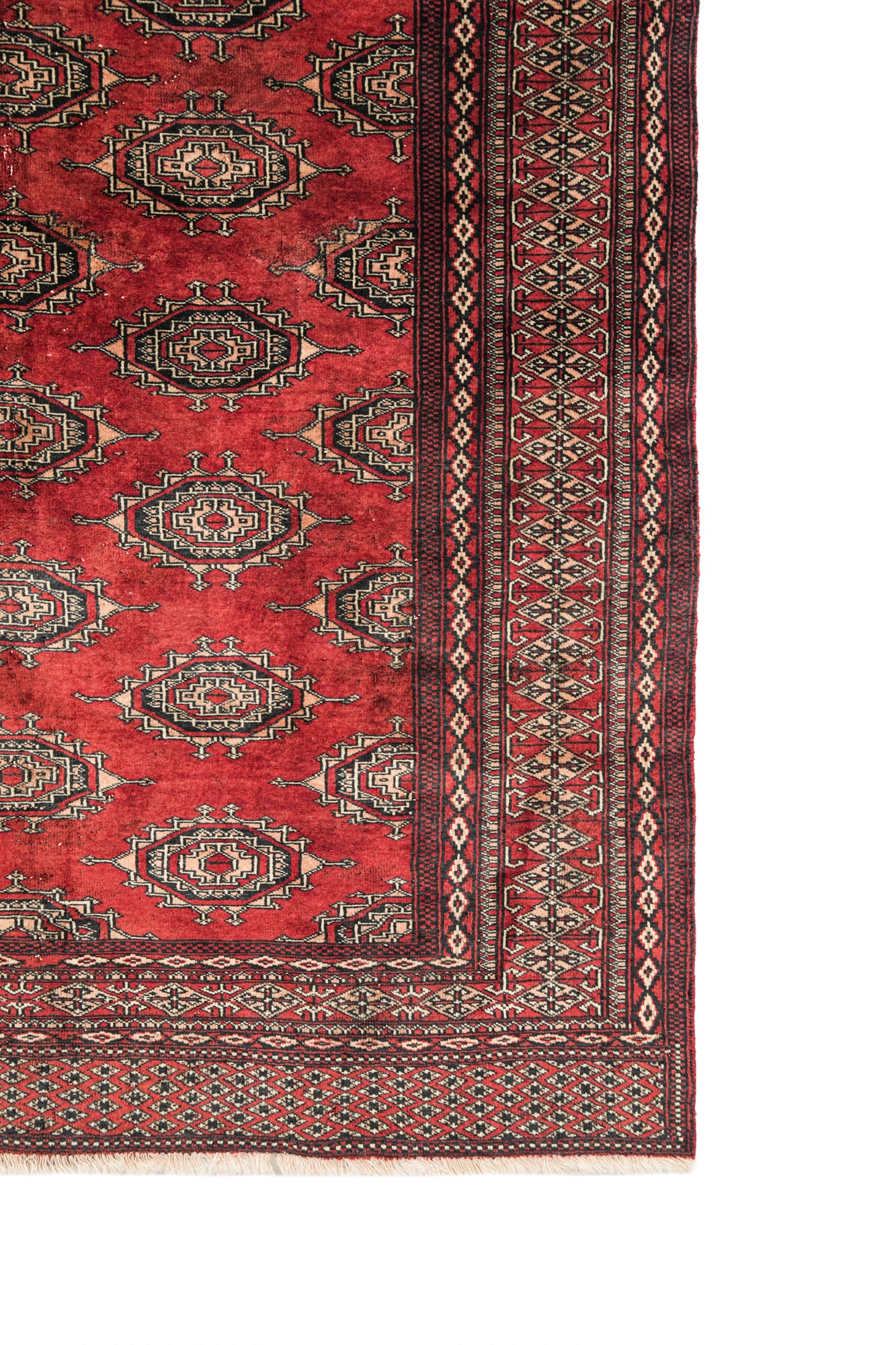 Vintage Pakistani Bokhara Rug 6' x 4'2"