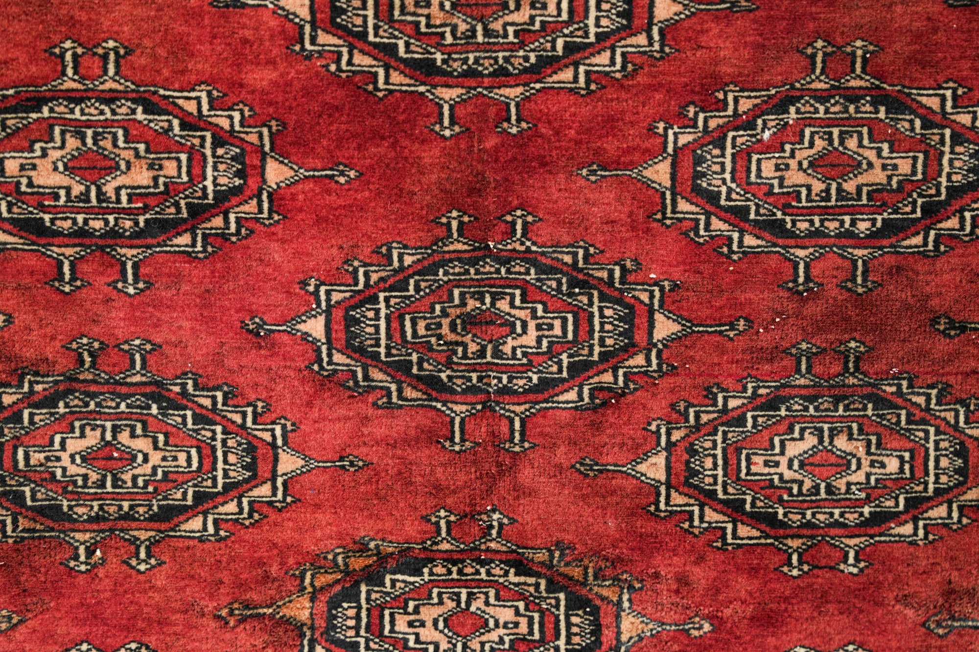 Vintage Pakistani Bokhara Rug 6' x 4'2"