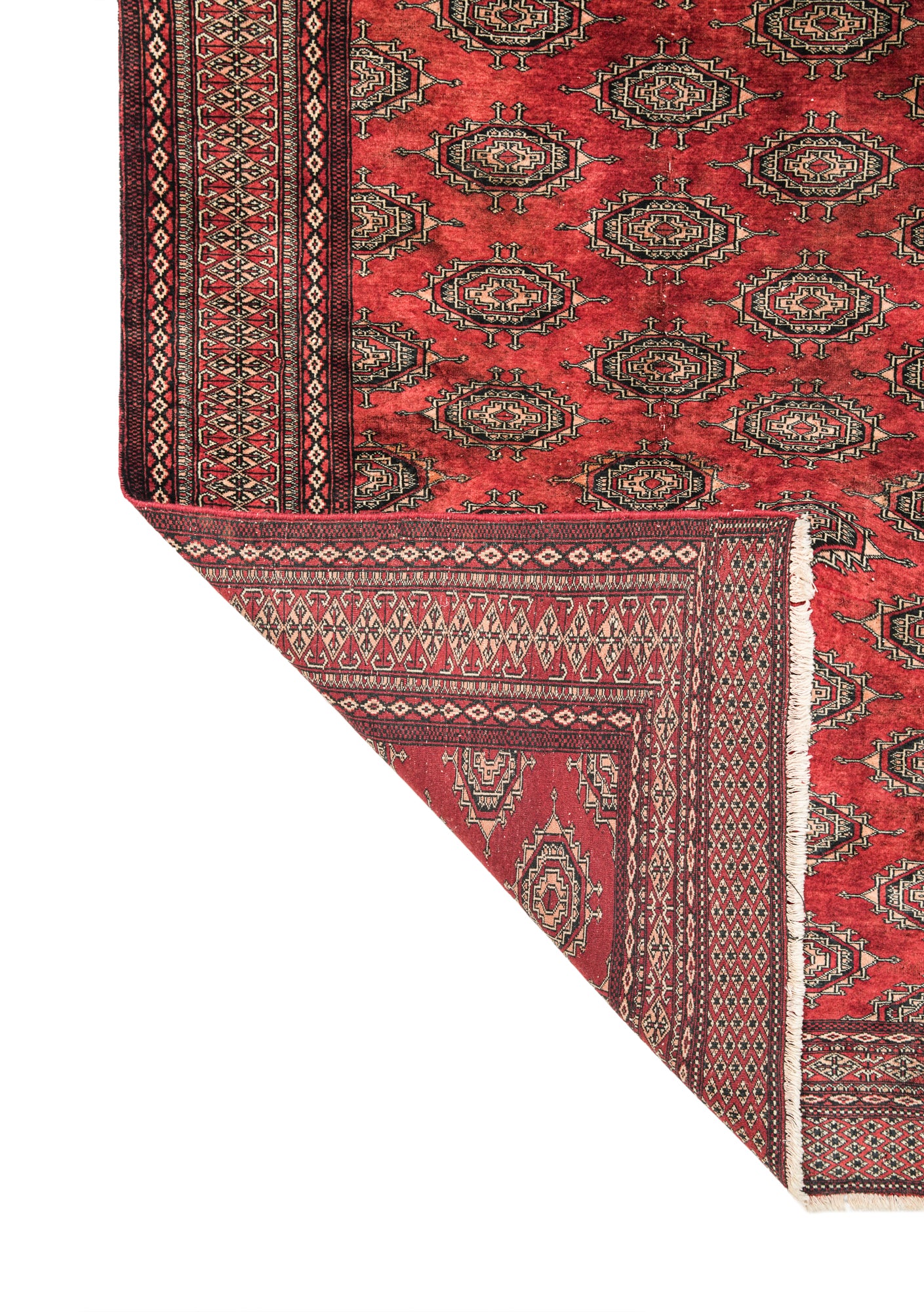 Vintage Pakistani Bokhara Rug 6' x 4'2"