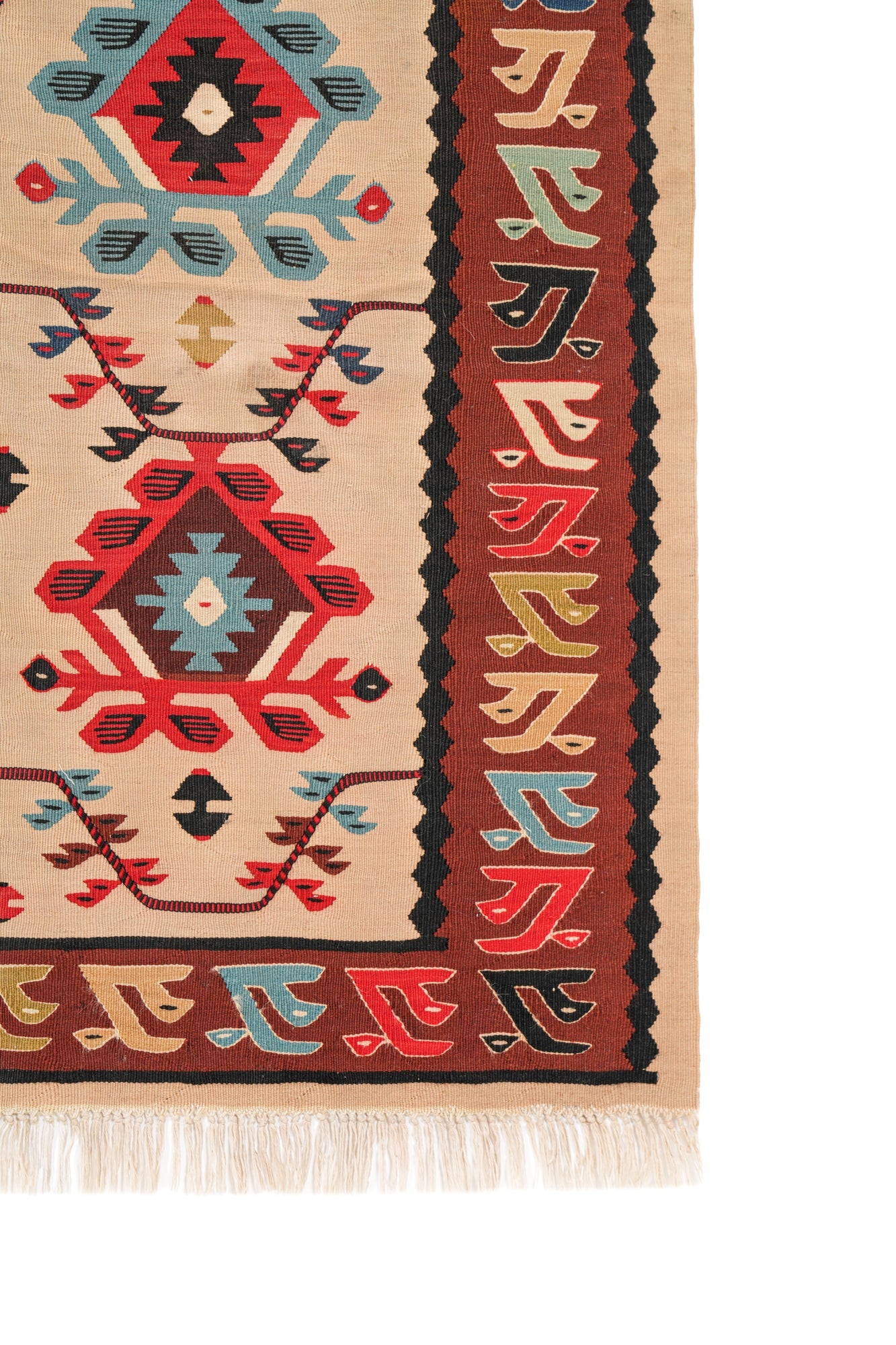 Vintage Balkan Kilim 7'5" x 3'3"
