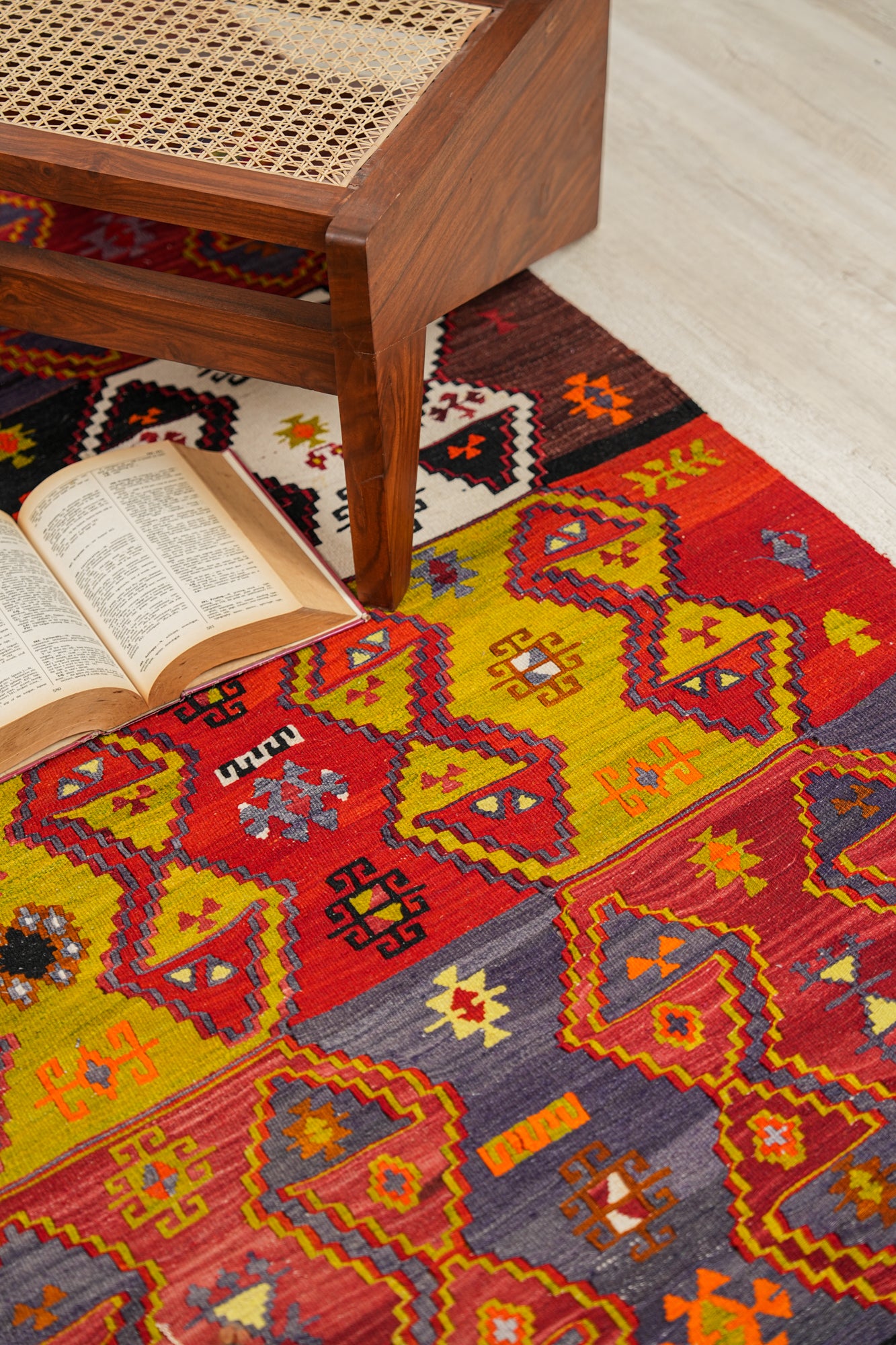 Vintage Anatolian Emirdag Kilim 8'1" x 4'5"