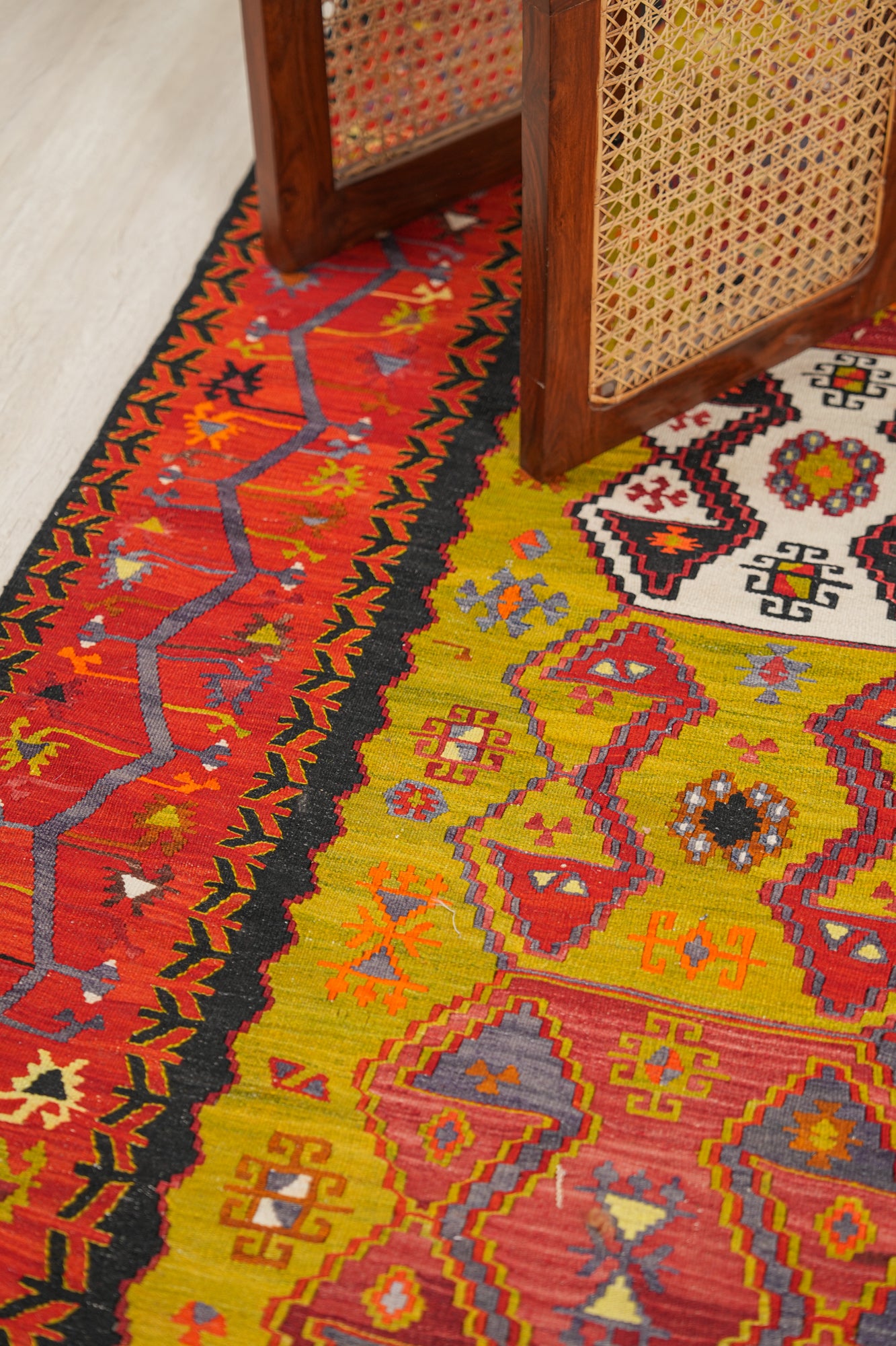 Vintage Anatolian Emirdag Kilim 8'1" x 4'5"