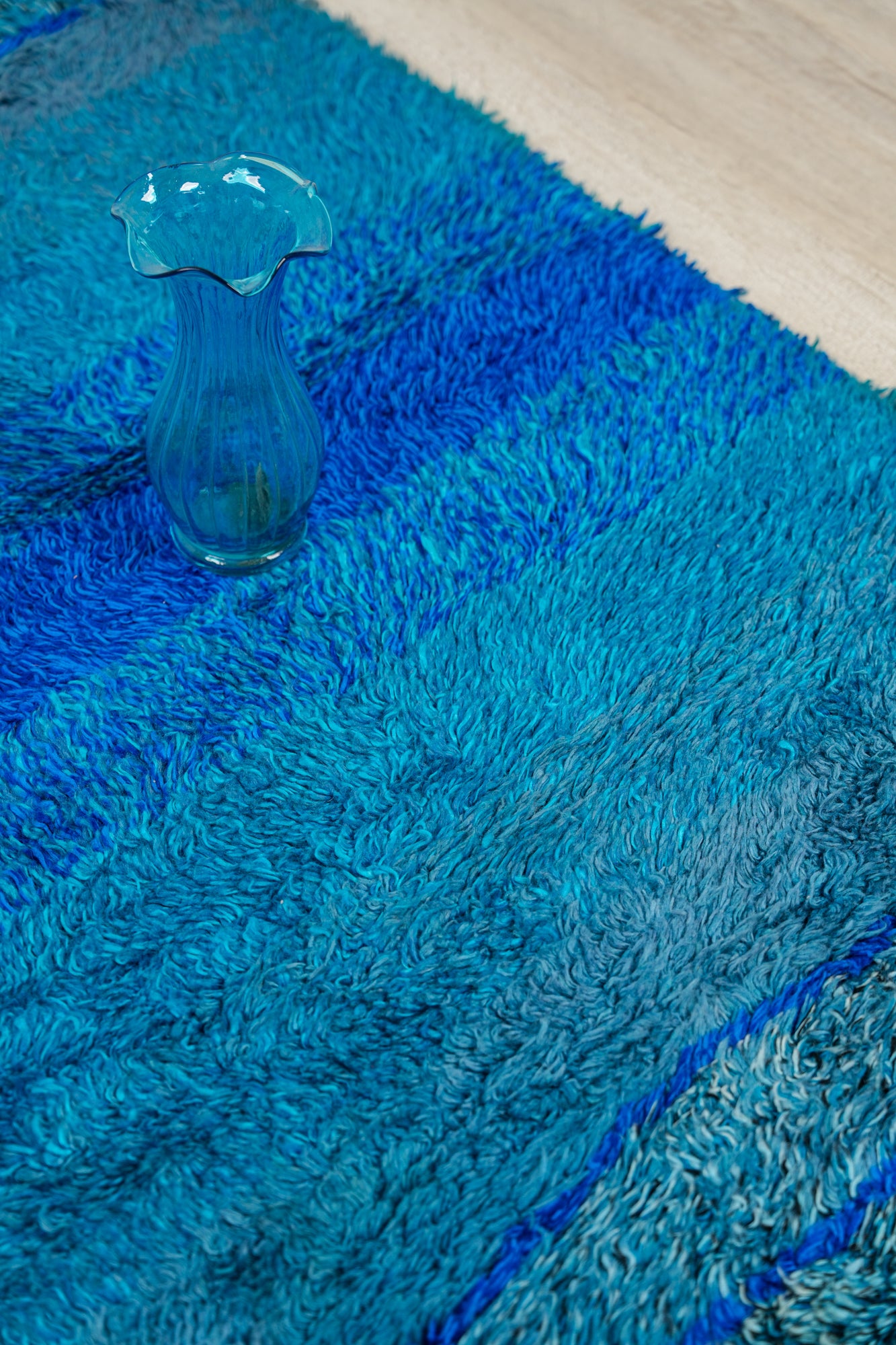 Vintage Danish Rya Rug 5'6" x 3'