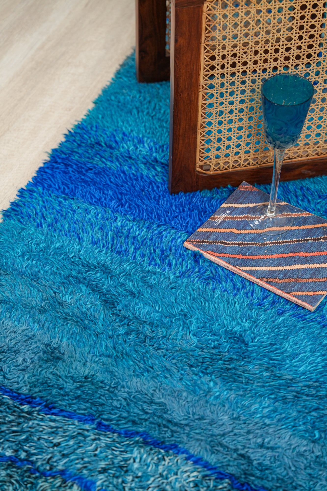 Vintage Danish Rya Rug 5'6" x 3'