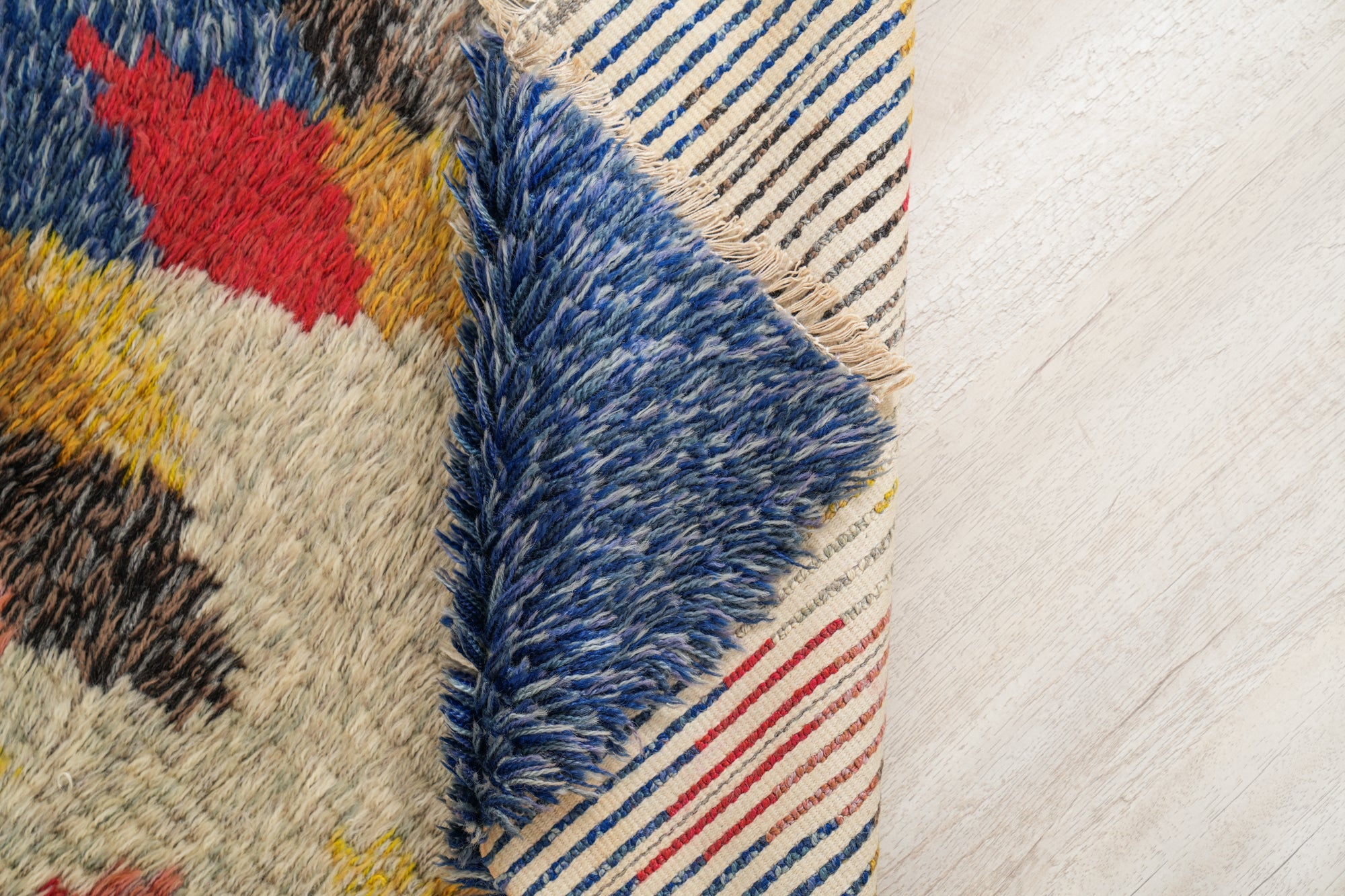 Vintage Scandinavian Rya Rug 3'3" x 2'5"