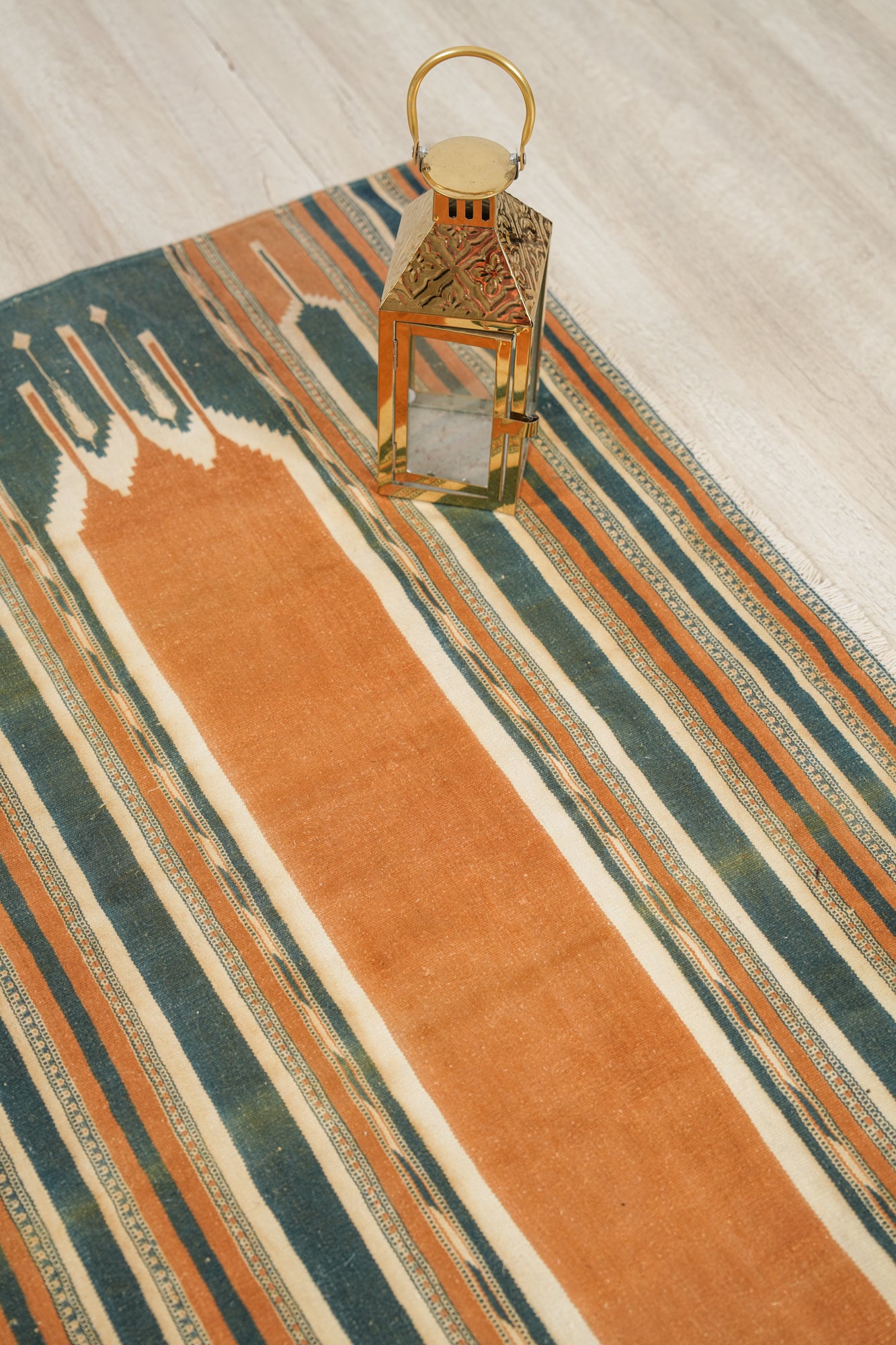 Vintage Indian Cotton Durrie 3'4" x 2'6"