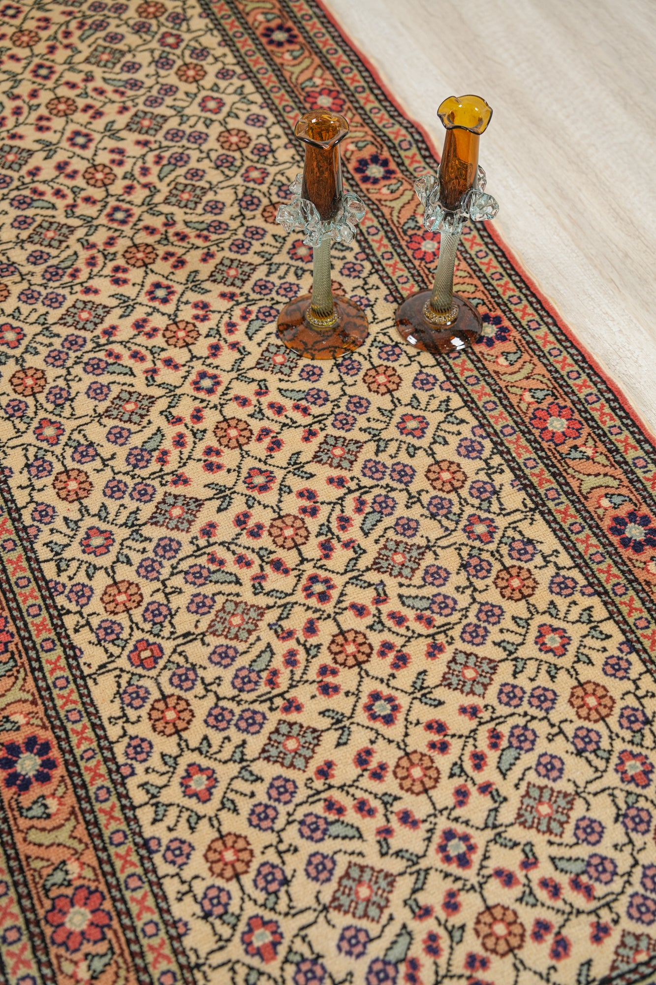Vintage Turkish Runner Rug 7'4" x 2'6"