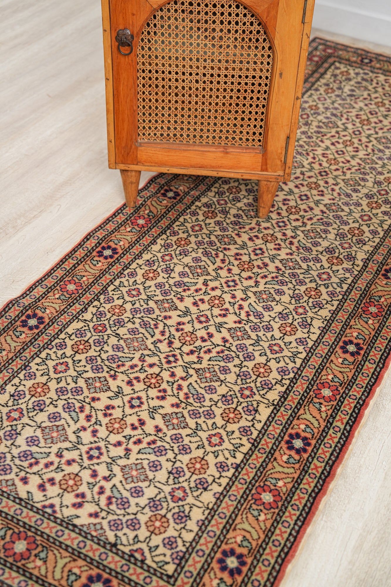 Vintage Turkish Runner Rug 7'4" x 2'6"