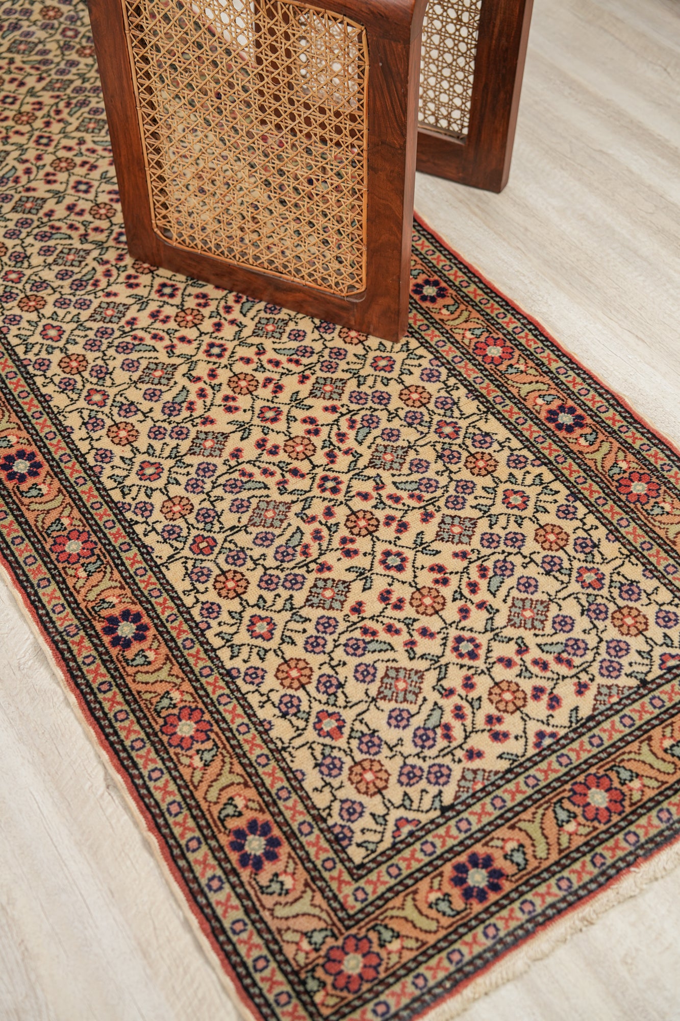 Vintage Turkish Runner Rug 7'4