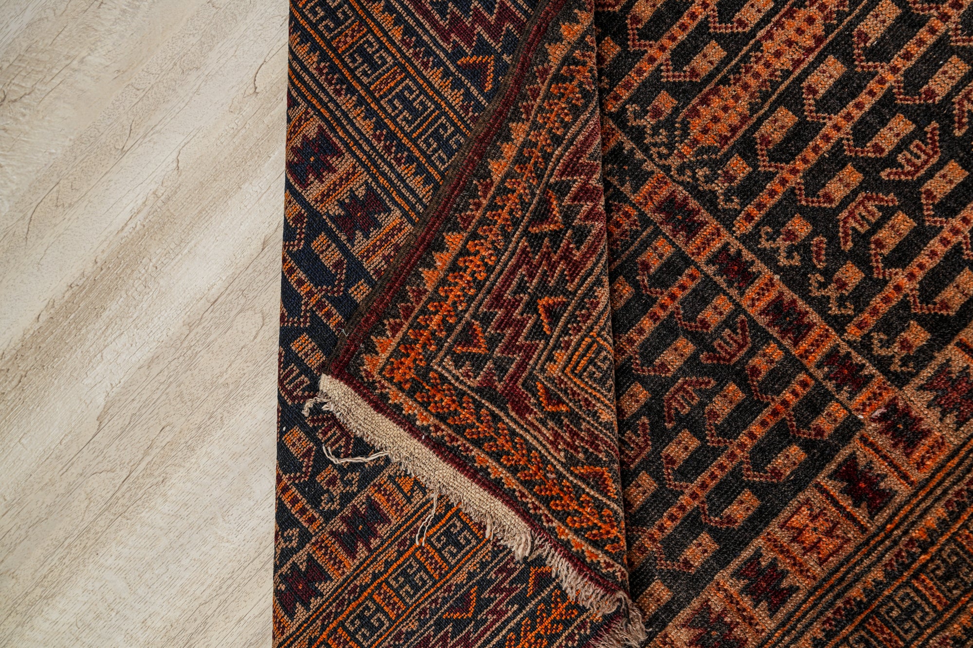 Vintage baloch Rug 4'6" x 3'5"