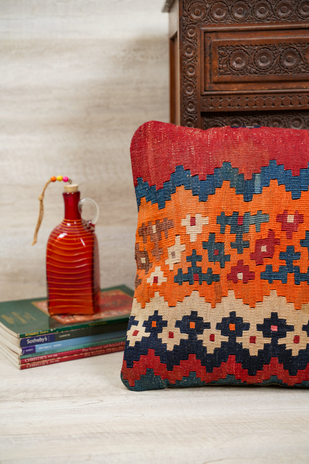 Antique Kilim cushion 1'4" x 1'4"