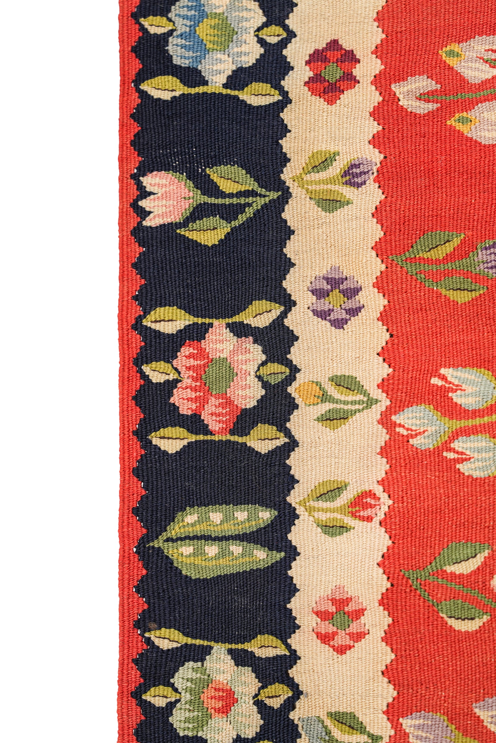 Vintage Bessarabian Kilim 4' x 2'