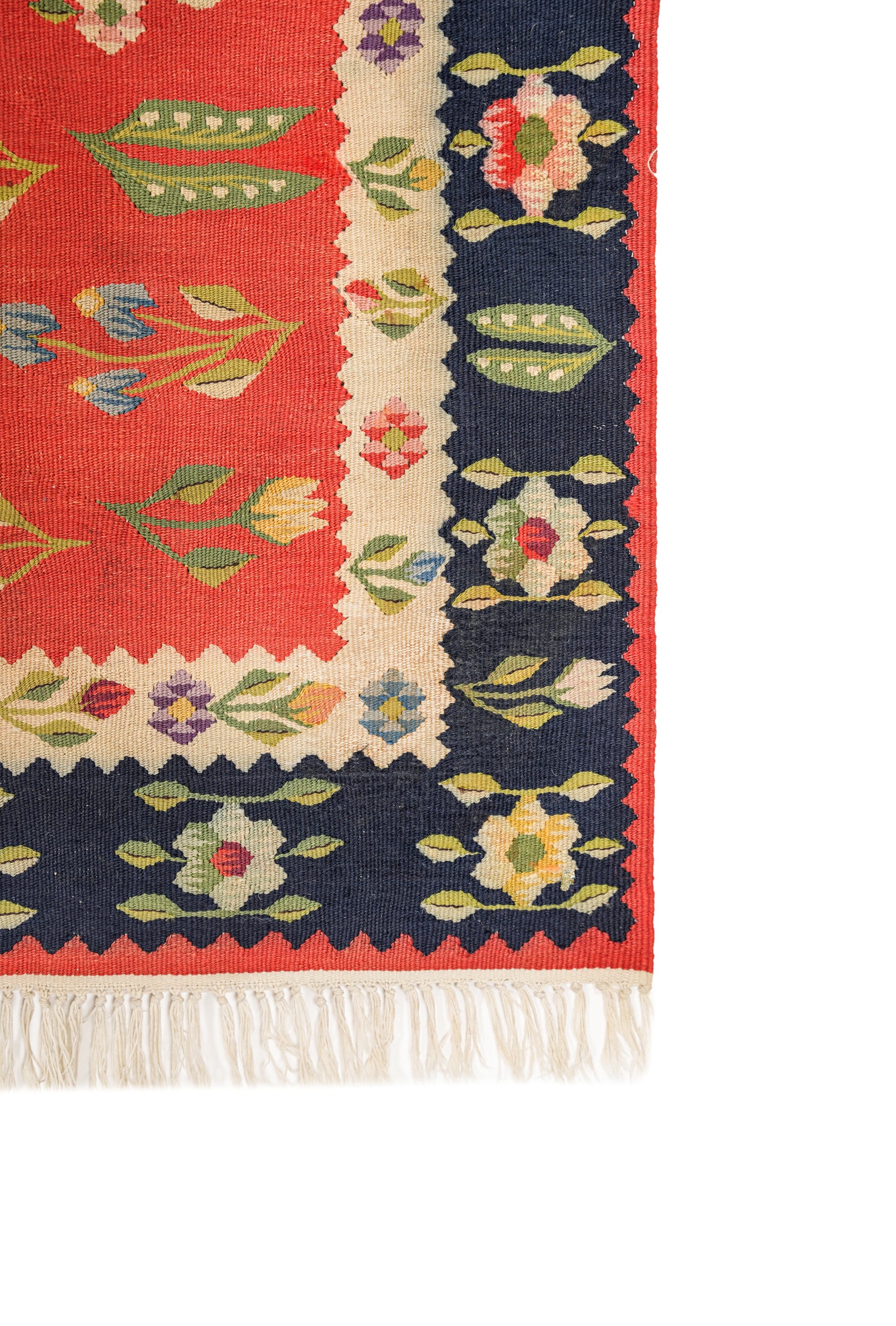 Vintage Bessarabian Kilim 4' x 2'