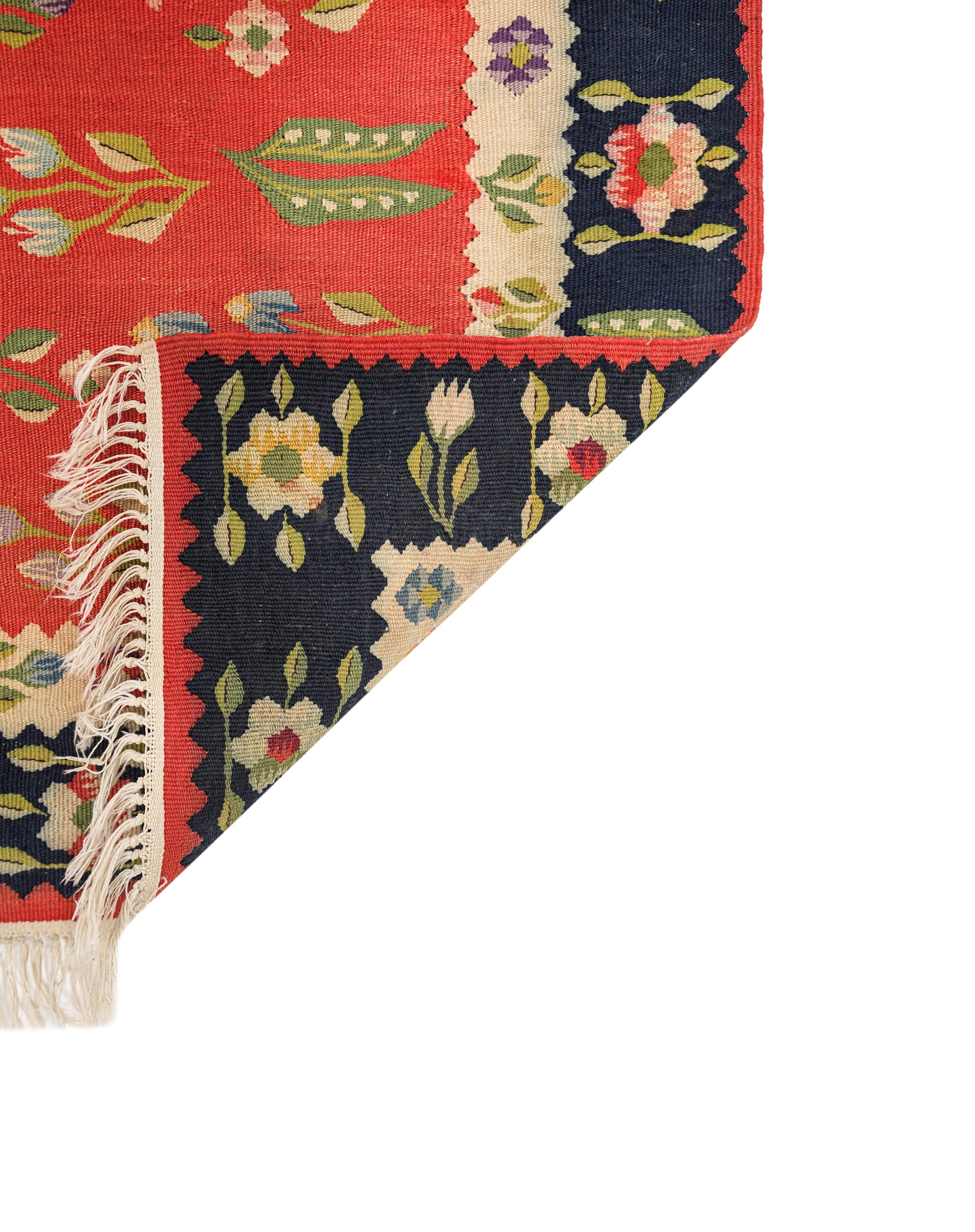 Vintage Bessarabian Kilim 4' x 2'