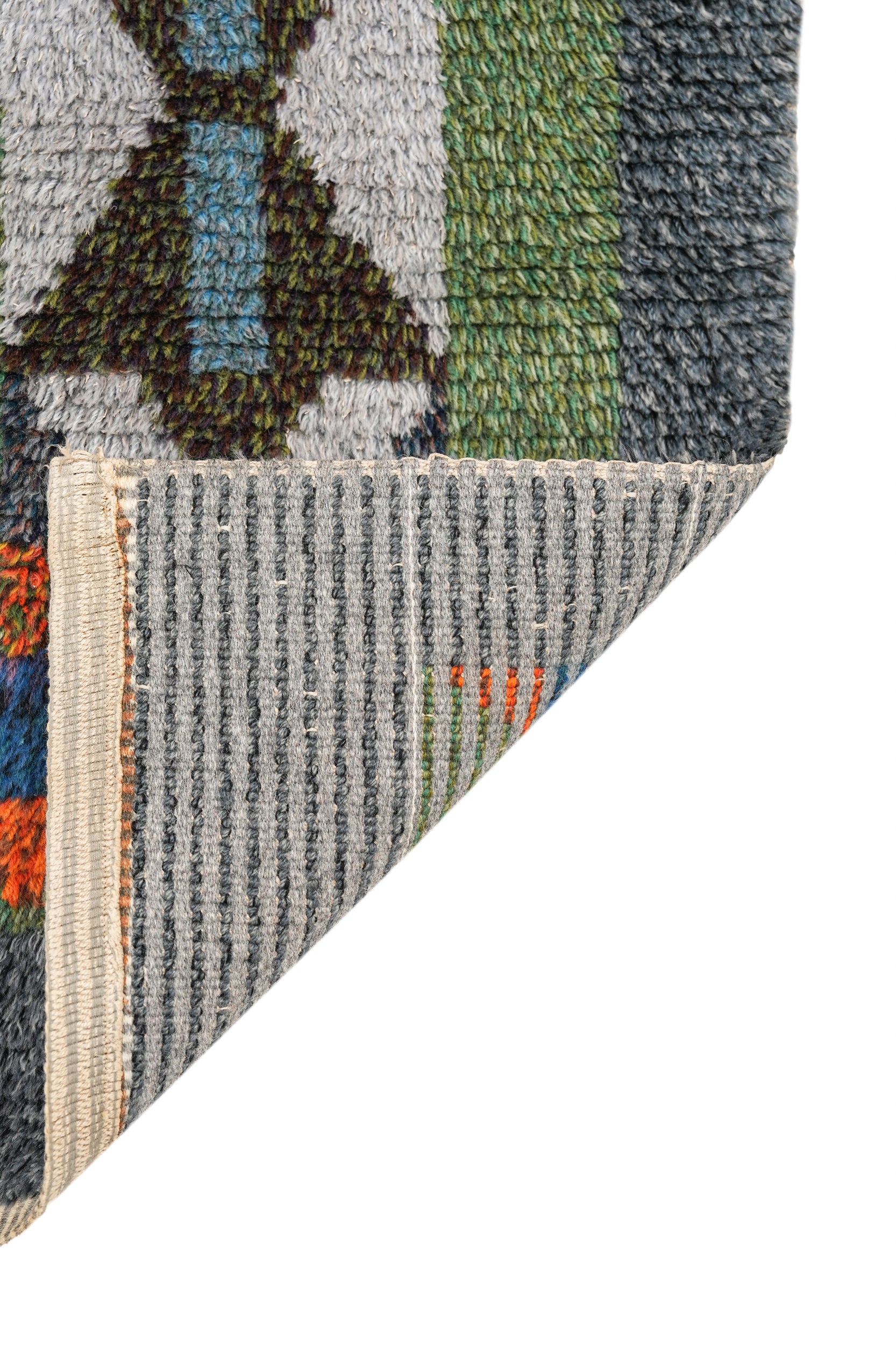 Vintage Scandinavian Rya Rug 3'5" x 1'10"