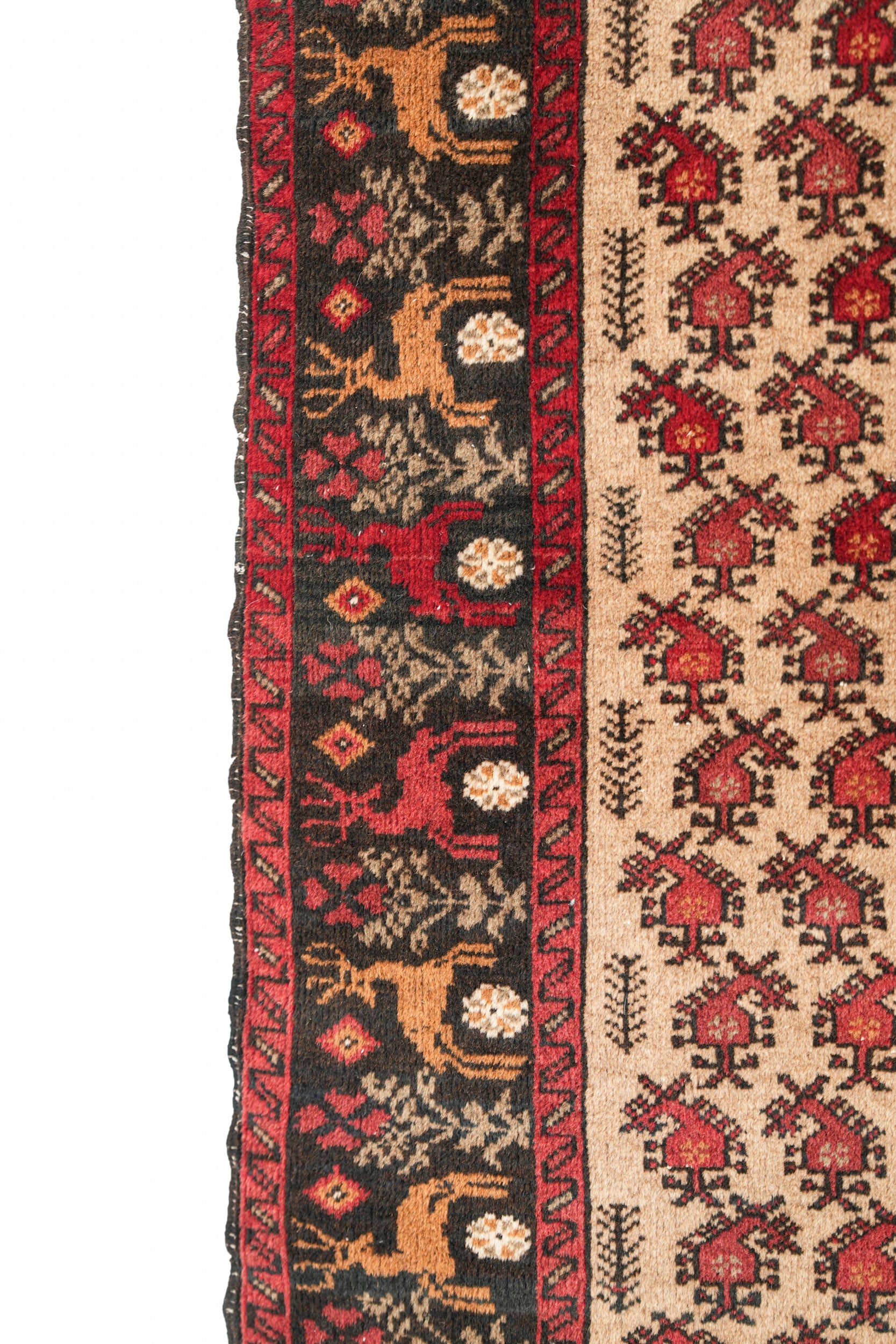 Vintage Baloch Rug 5'2" x 3'2"