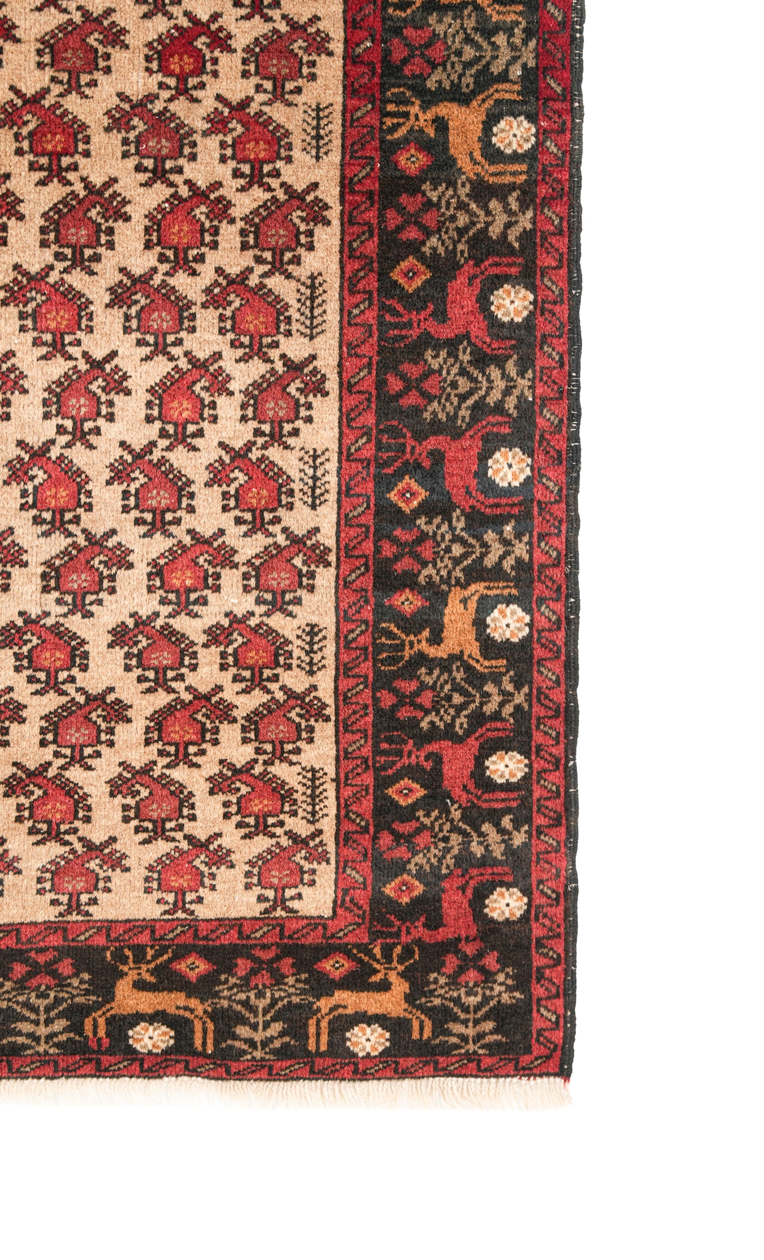 Vintage Baloch Rug 5'2" x 3'2"