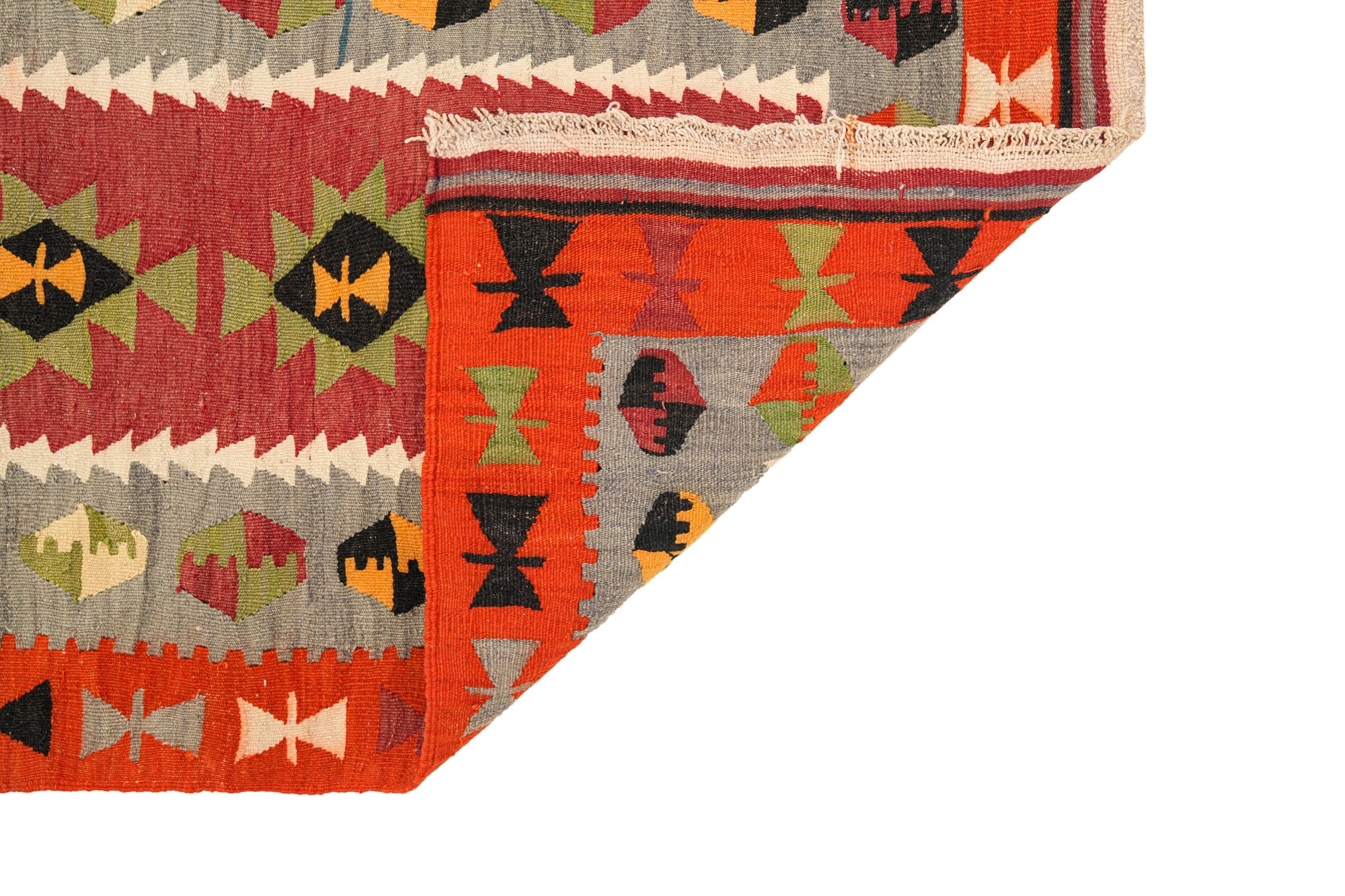 Vintage Turkish Tribal Kilim 4'7" x 3'