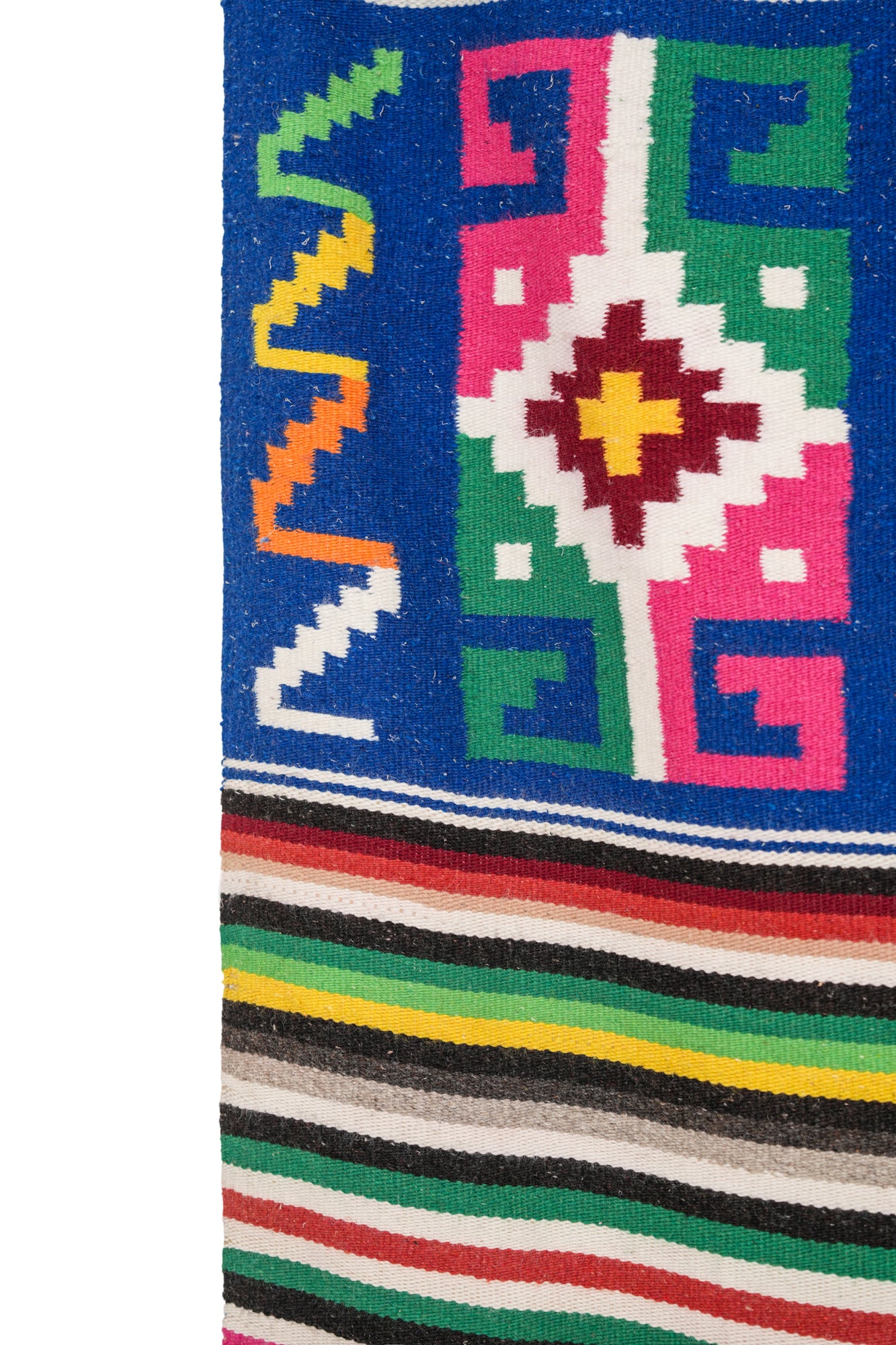 vintage Mexican Zapotec Textile 7' x 4'5"