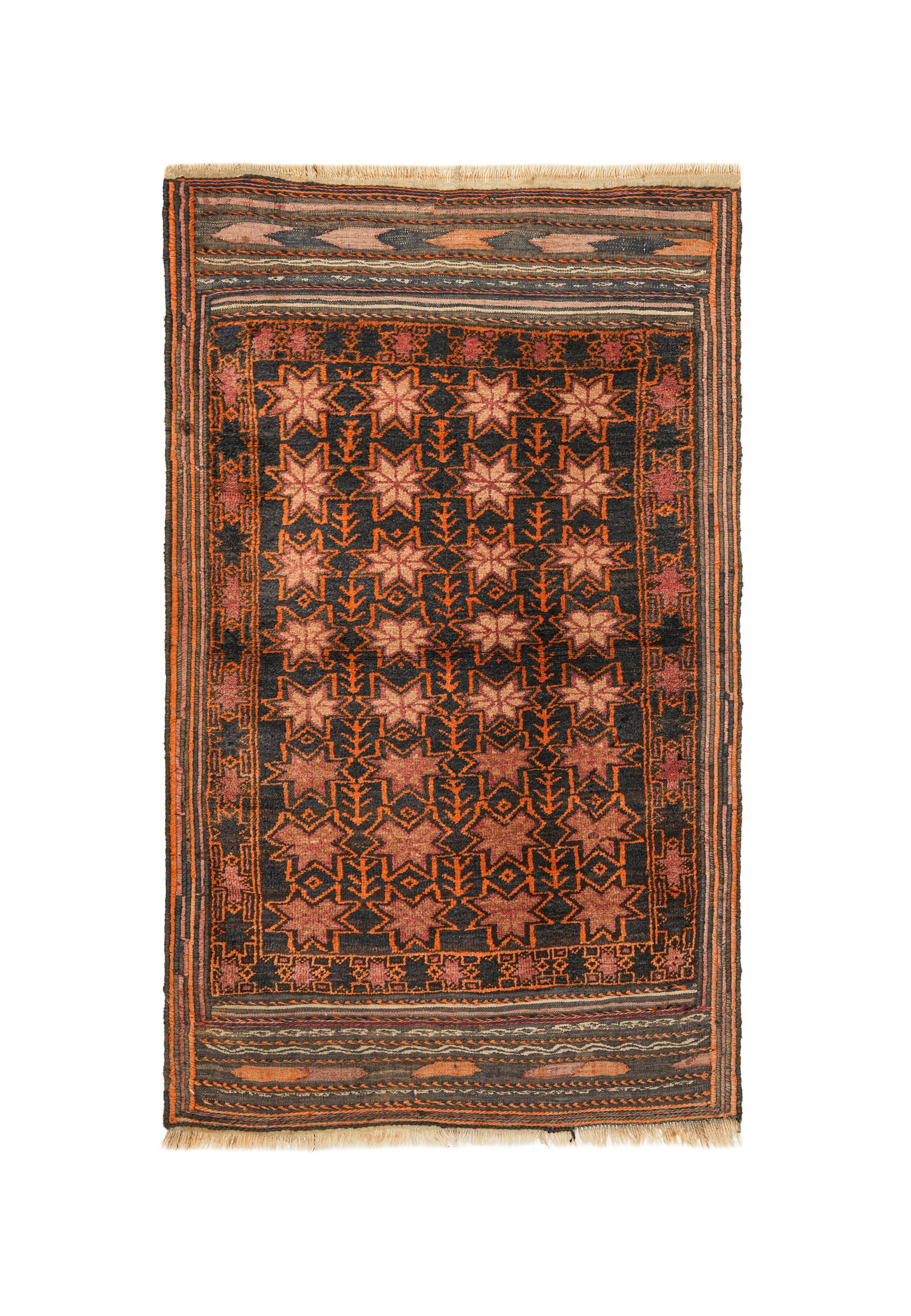 Vintage Turkmen Rug 4'4" X 2'8"