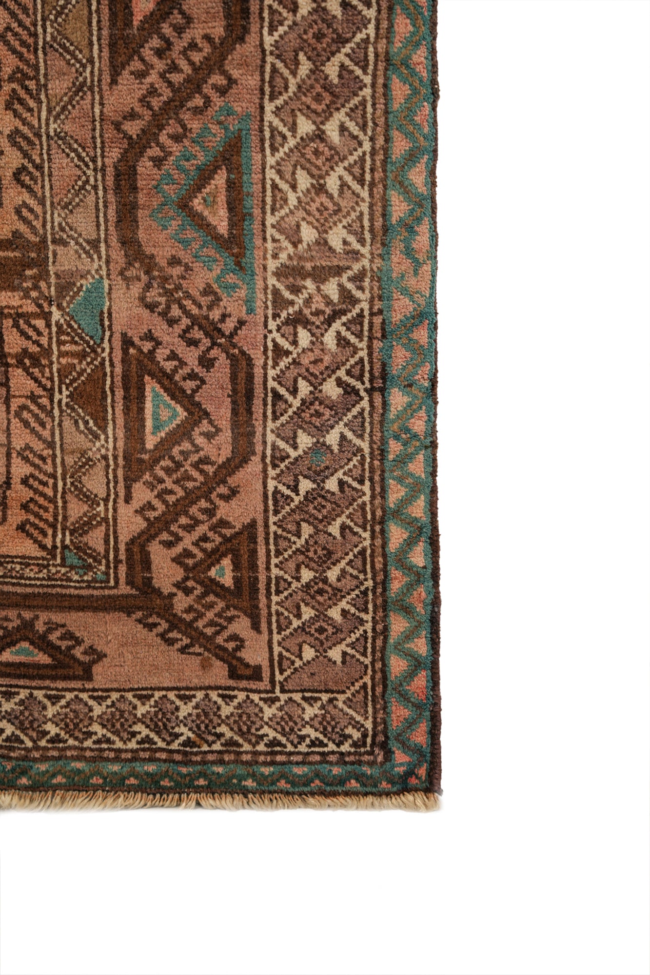 Vintage Turkmen Skinny Runner Rug 8'10" x 1'2"